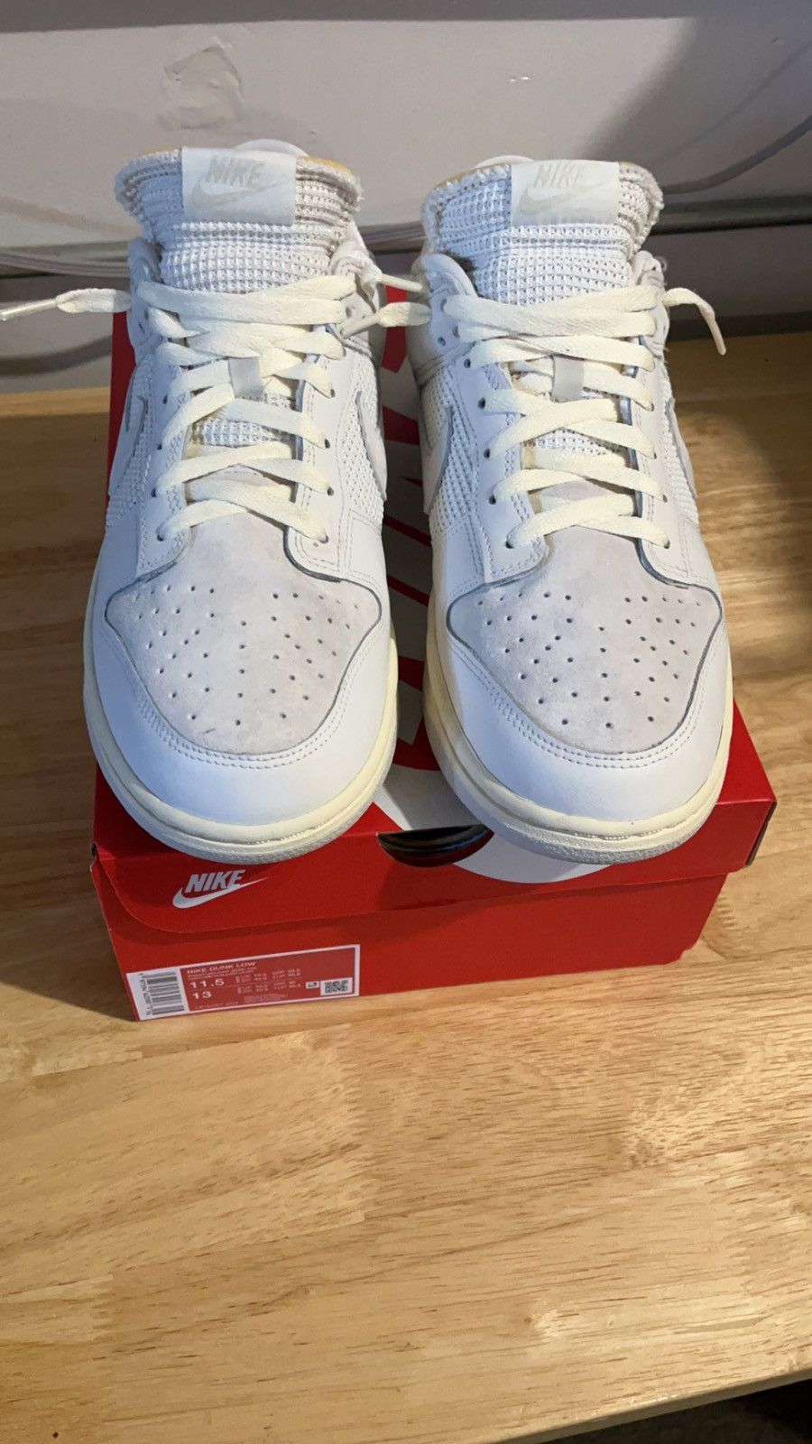 Nike 2024 Nike Dunk Low Sail Grey/White M11.5 Size US 11.5 / EU 44-45 - 4 Thumbnail