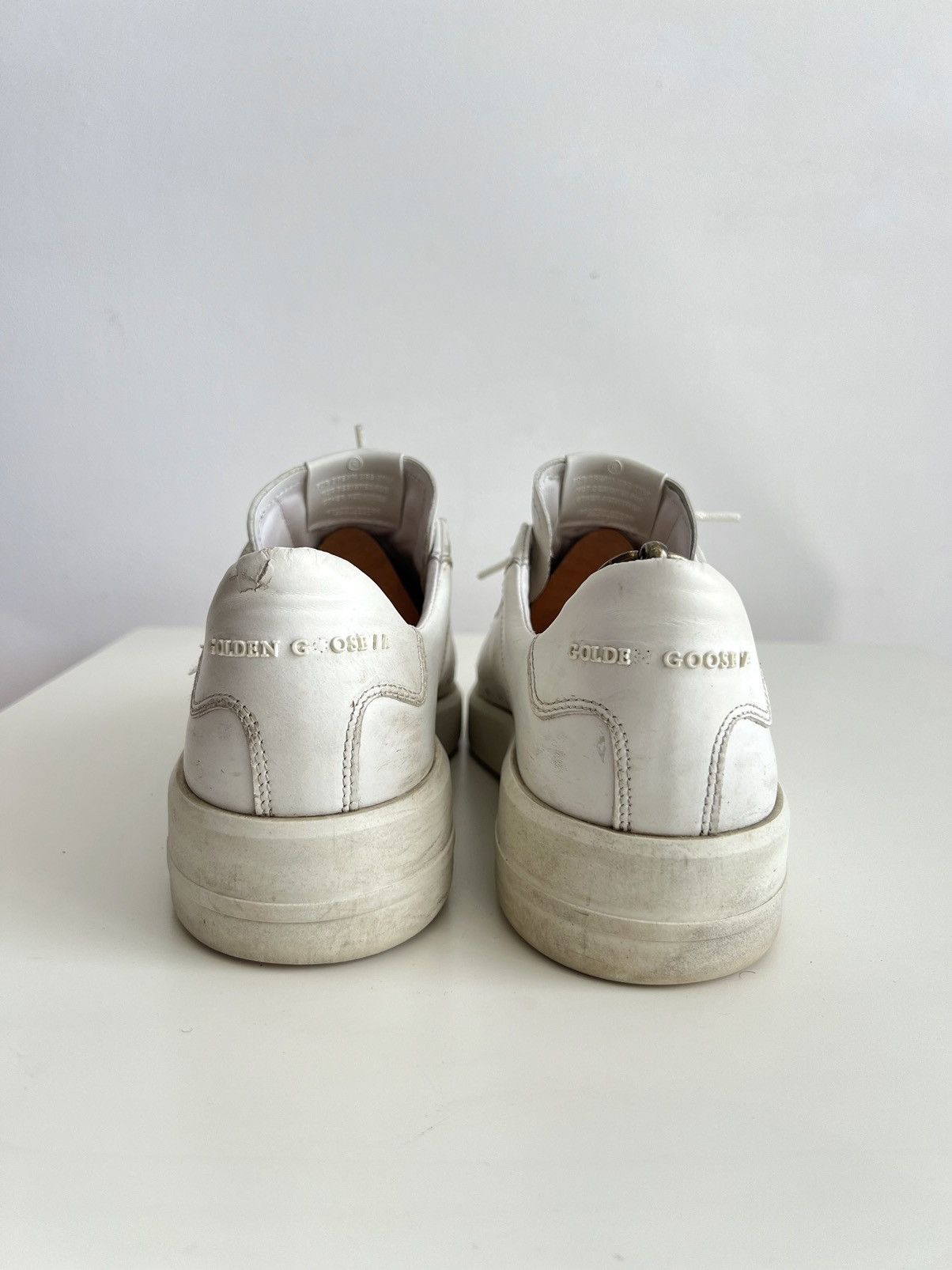 Golden Goose Golden Goose Pure Star Distressed Sneakers White Size US 9 / EU 42 - 17 Thumbnail