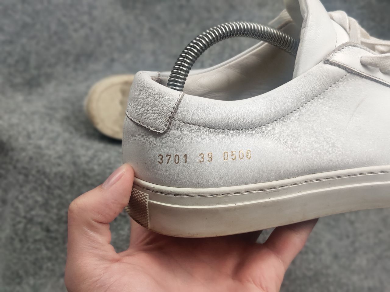 Common Projects Common Projects Achilles Low White Leather Lace Up Sneakers Size US 9 / IT 39 - 18 Thumbnail