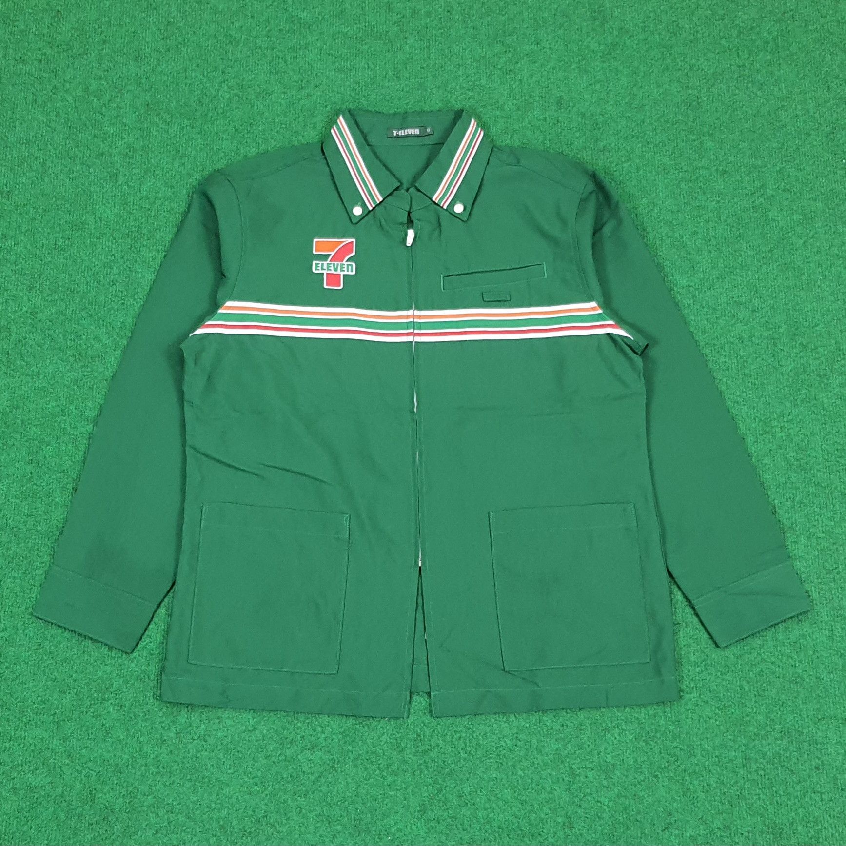 Japanese Brand Vintage 7 Eleven Staff Uniform Japan Workers Jacket Size US S / EU 44-46 / 1 - 1 Thumbnail