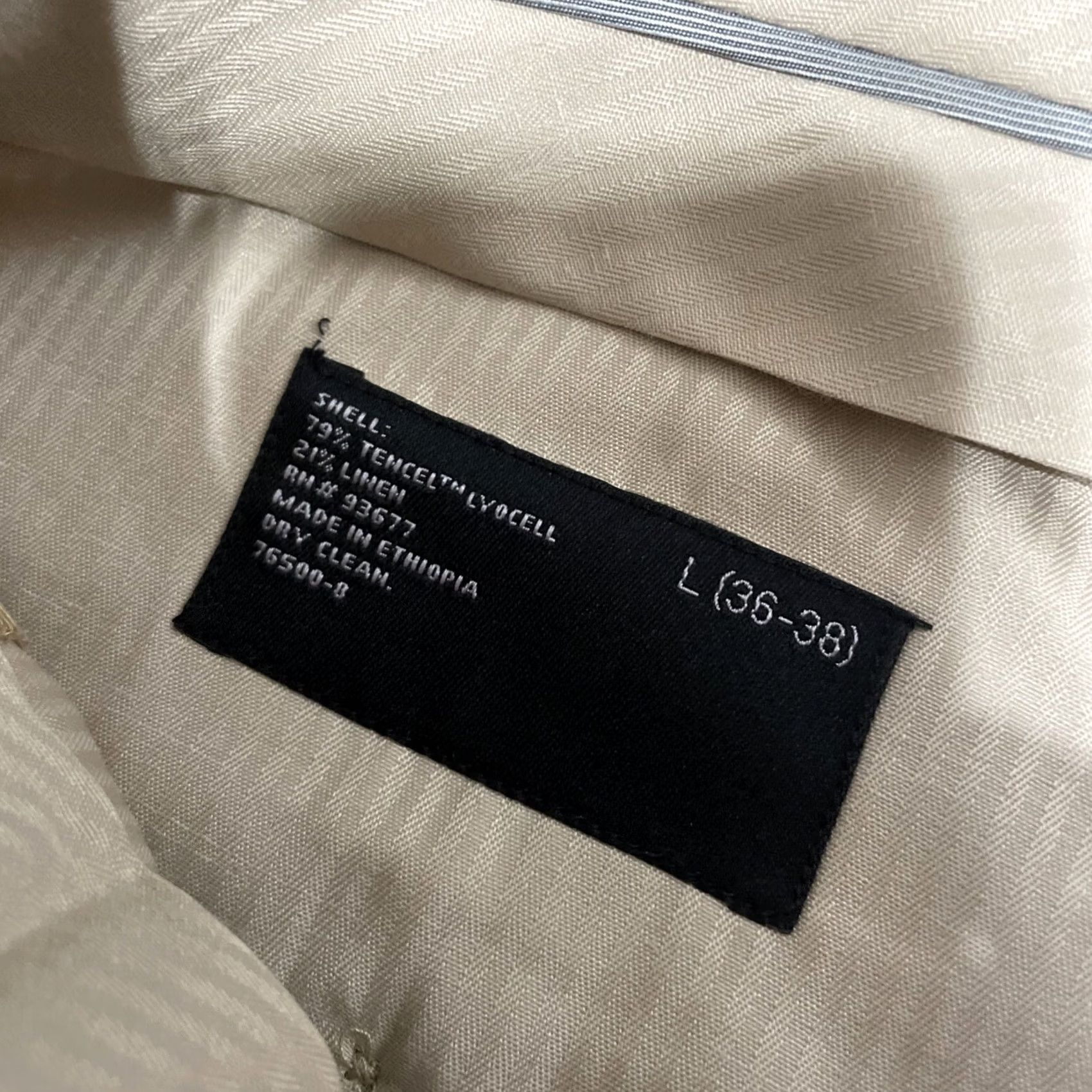 Vintage J. Ferrar Linen Pants Men L 36 38 Brown Shiny Beachy Preppy Tencel Lightweight Dress Pants Slim/Flat Front Slim Fit Black? Size US 33 - 7 Thumbnail