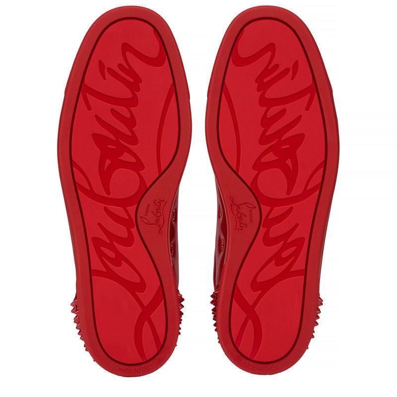 Christian Louboutin oc11z0426 Seavaste 2 Orlato Flat Patent Sneakers in Red Size US 8.5 / EU 41-42 - 5 Thumbnail