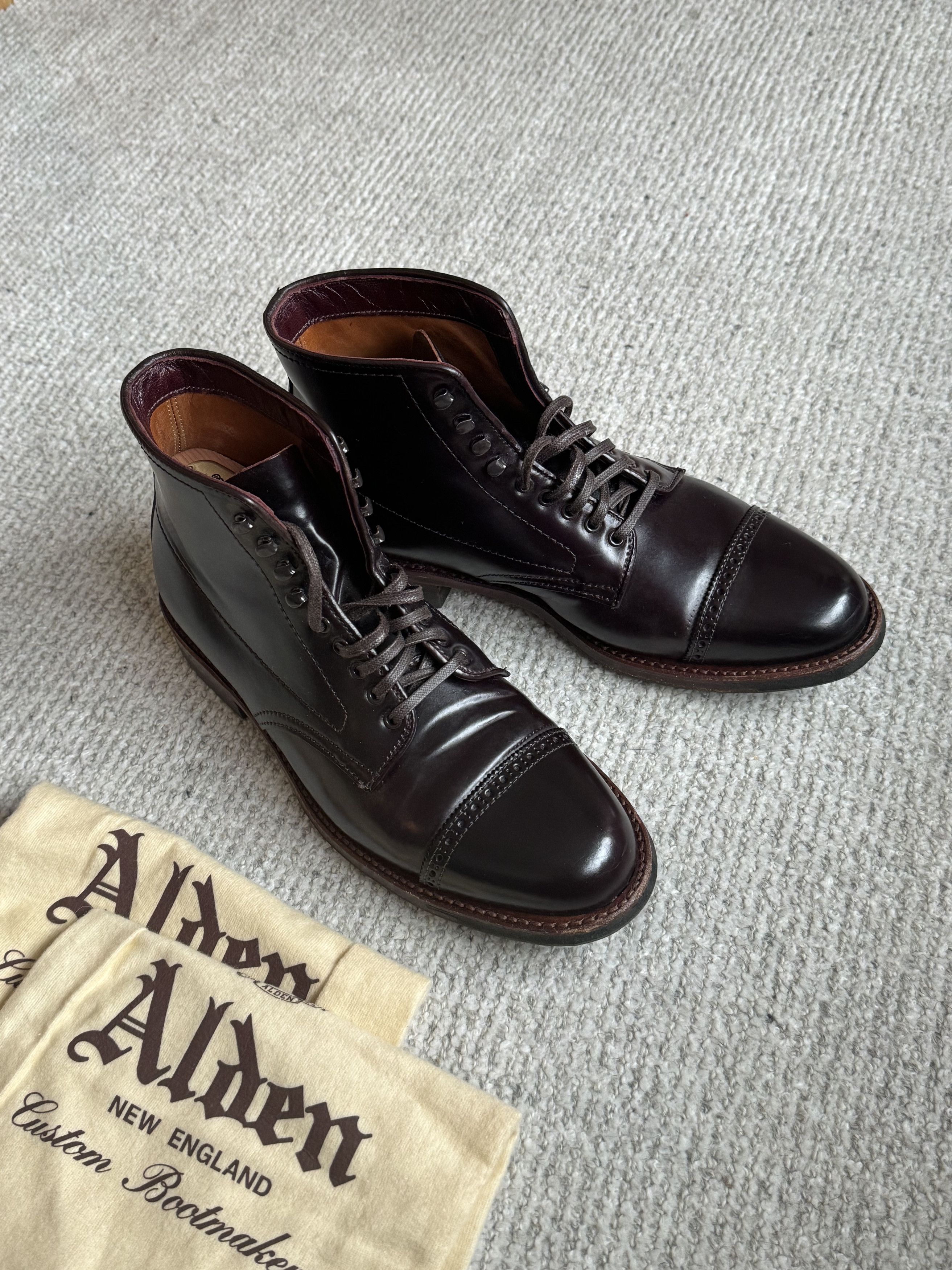 Alden x Brogue Jumper Boot (commando sole)
