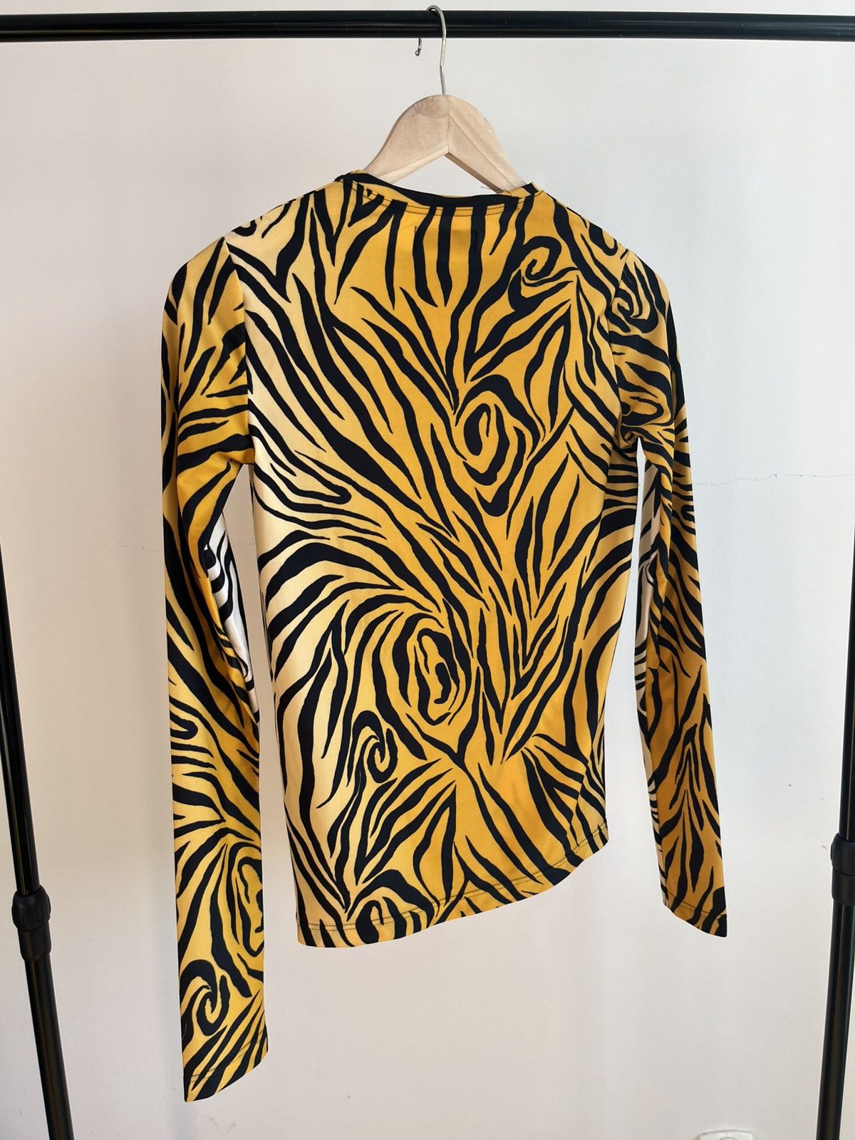 LAZOSCHMIDL Lazoschmidl AW19 runway tiger print long sleeve stretchy top Size US S / EU 44-46 / 1 - 5 Thumbnail
