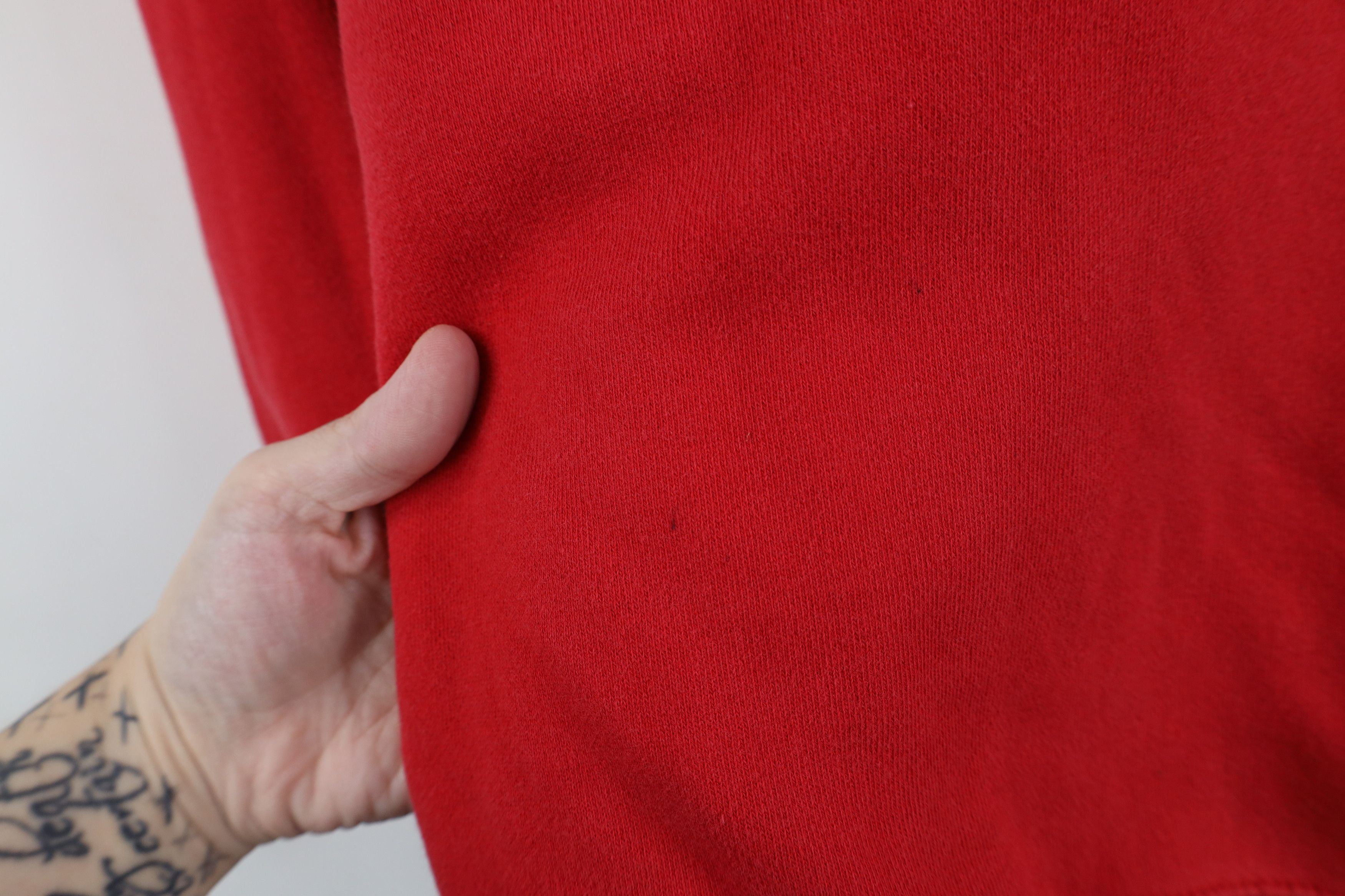 Gap Vintage 90s Gap Faded Spell Out Crewneck Sweatshirt Red Size XXL / US 16-18 / IT 52-54 - 7 Thumbnail
