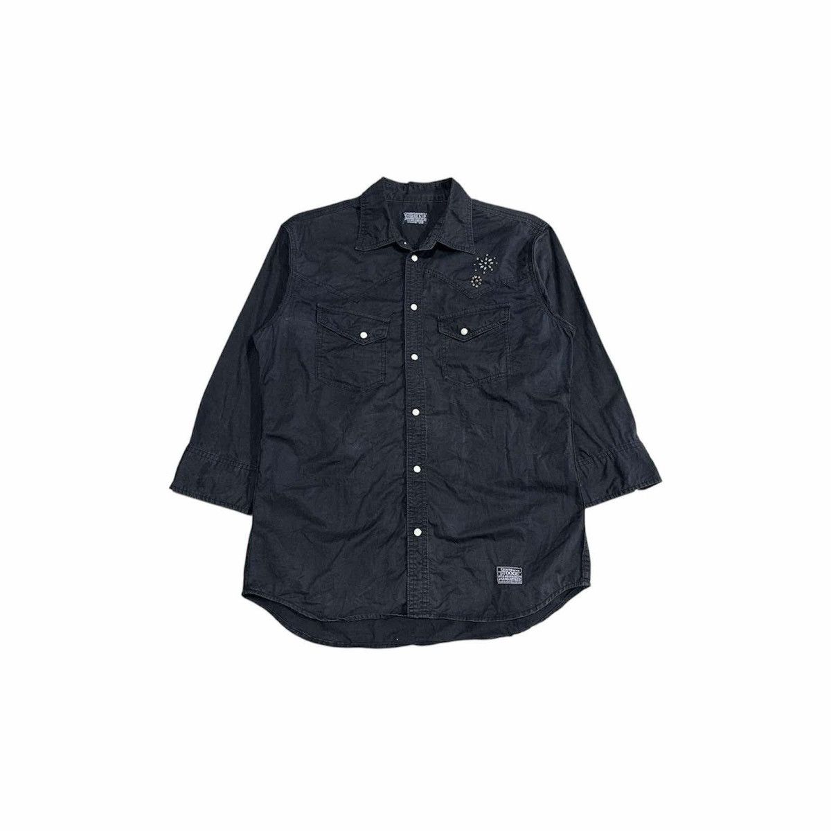 Hysteric Glamour × If Six Was Nine × Japanese Brand 🔥Sick Y2K Stopges & Co Studded Western Shirt Black Size US XL / EU 56 / 4 - 3 Thumbnail