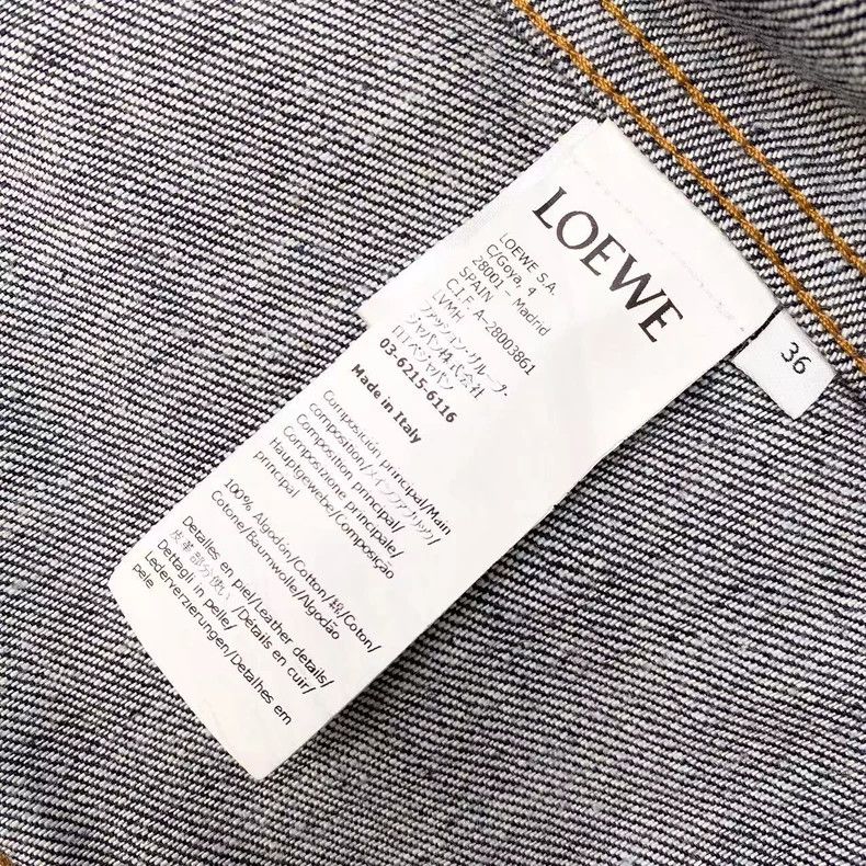 Loewe LOEWE Piper Logo denim jacket Size XXS / US 00 / IT 34 - 4 Thumbnail
