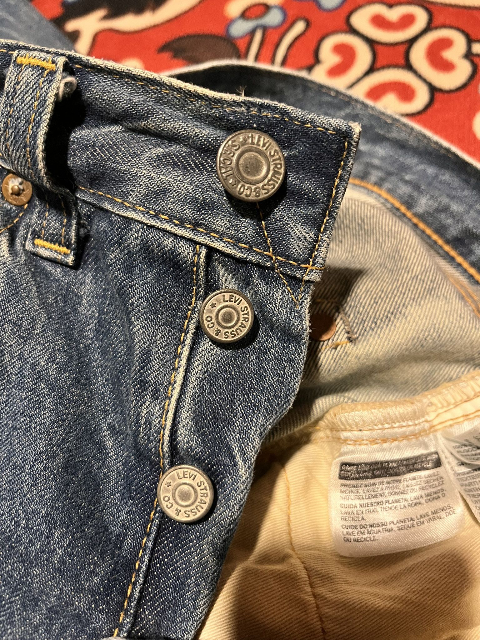 LVC × Levi's Vintage Clothing LVC BigE 47501-0175 Levi's Vintage Clothing Damage Jeans Size US 34 / EU 50 - 11 Thumbnail