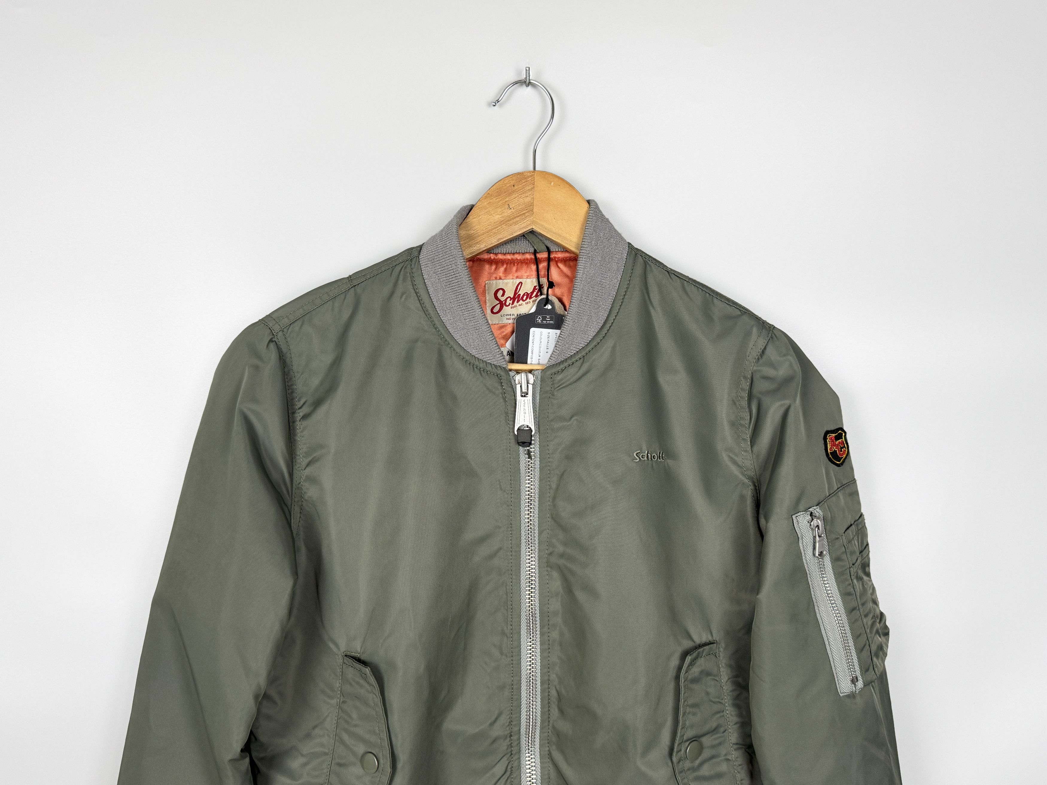Schott NWT Schott by American College Bomber Jacket MA-1 Teflon Size S / US 4 / IT 40 - 2 Thumbnail