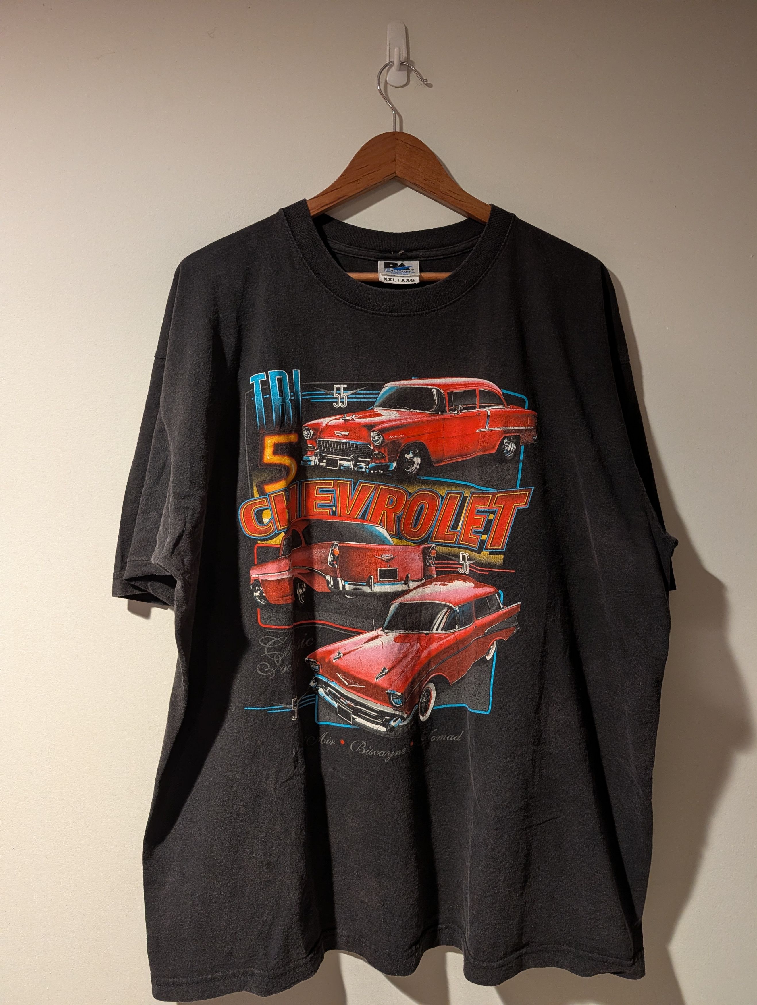 Chevrolet Vintage Tri-Five Chevrolet Car Graphic T-Shirt Chevy Royal Size US XXL / EU 58 / 5 - 1 Thumbnail