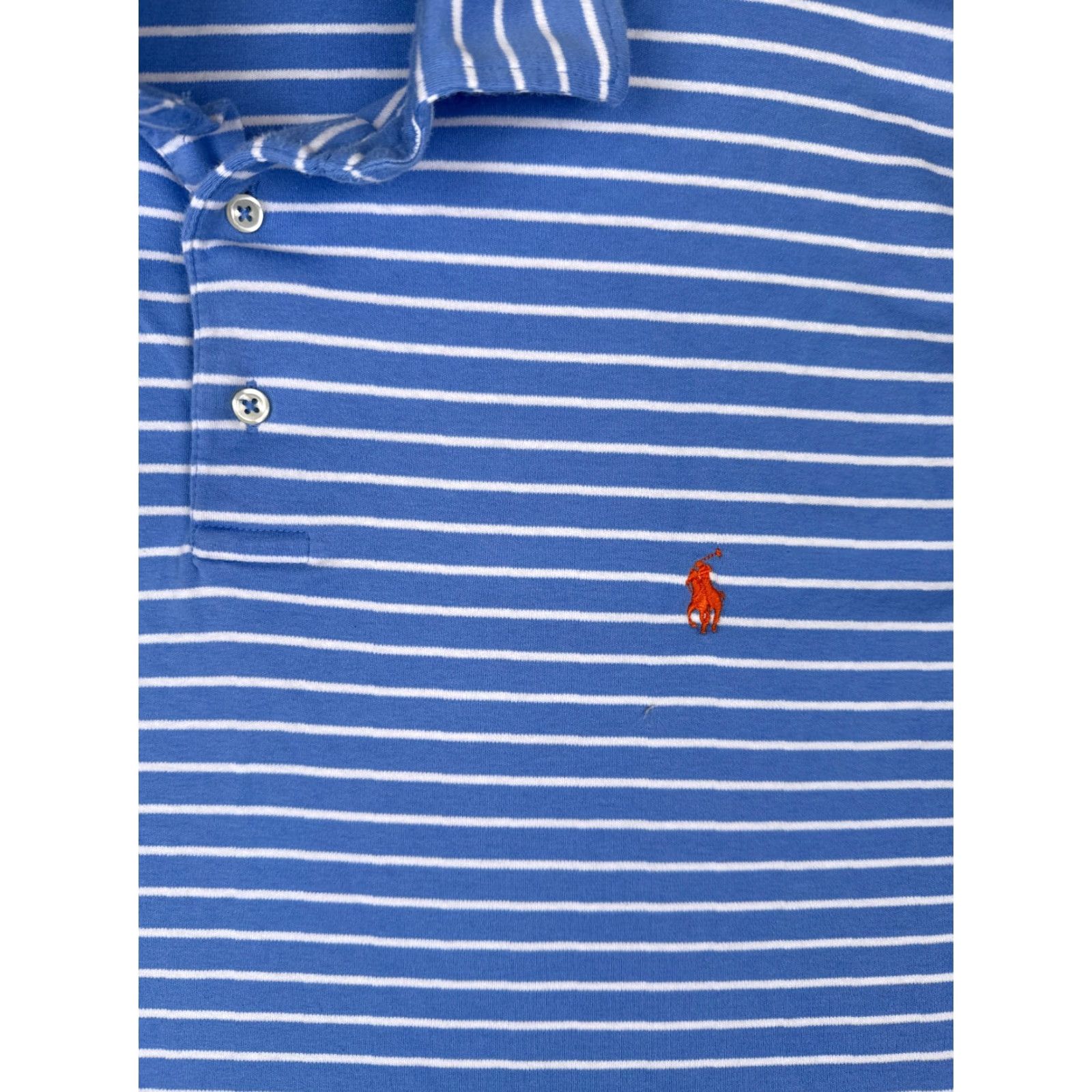Ralph Lauren Polo Ralph Lauren Shirt Adult 2XL Blue White Stripe 100% Cotton Pony Size US XXL / EU 58 / 5 - 6 Thumbnail
