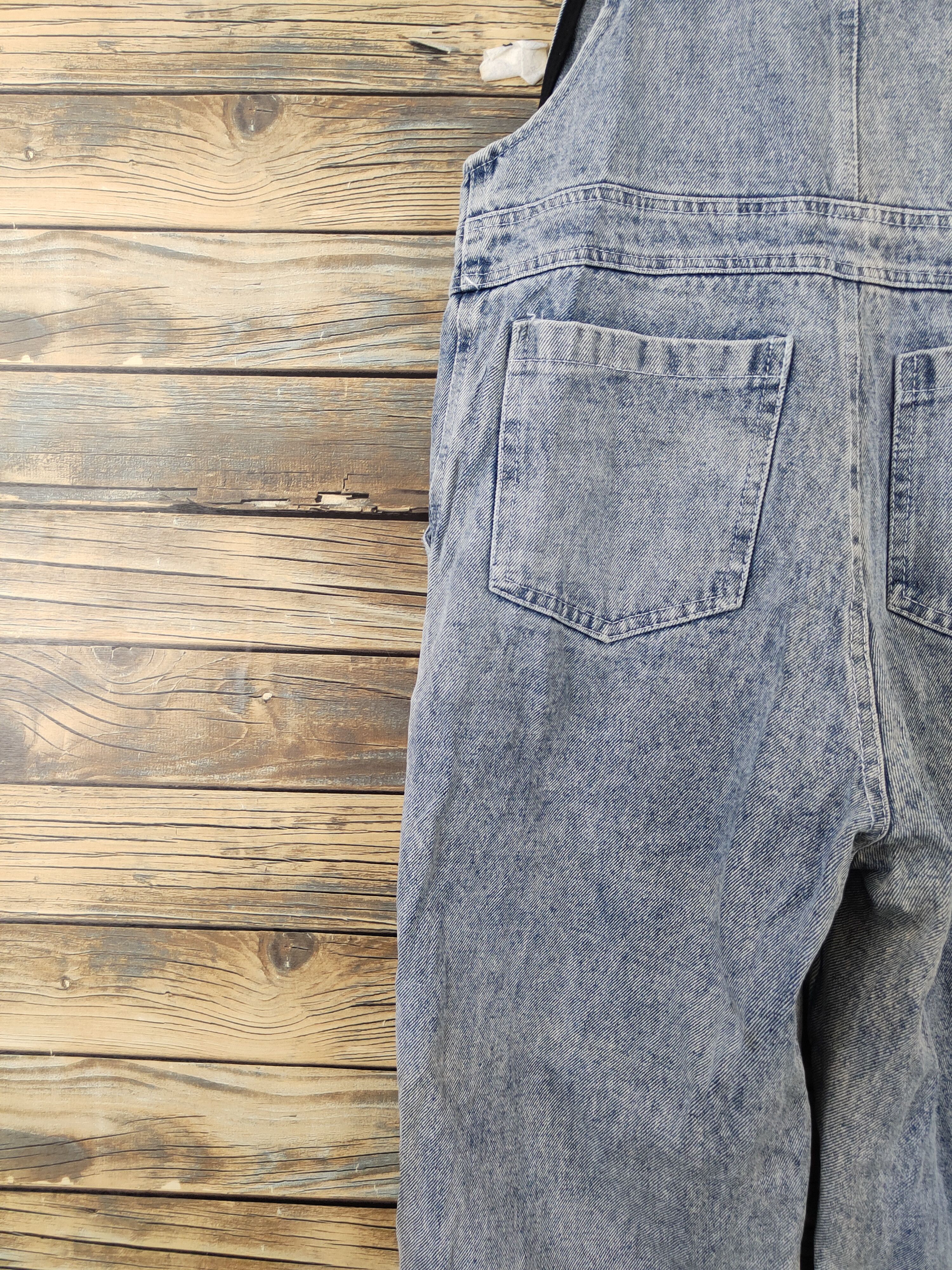 Japanese Brand × Vintage Very rare 💥Japanese Brand Blue Denim Jumpsuits Size 31" - 12 Thumbnail