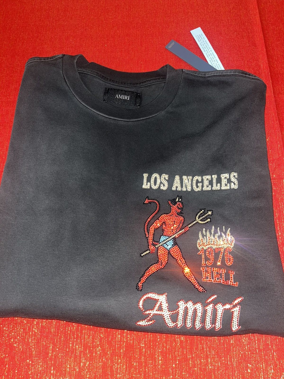 Amiri Amiri Crystal Sinners Tee Sz Large Size US L / EU 52-54 / 3 - 14 Thumbnail