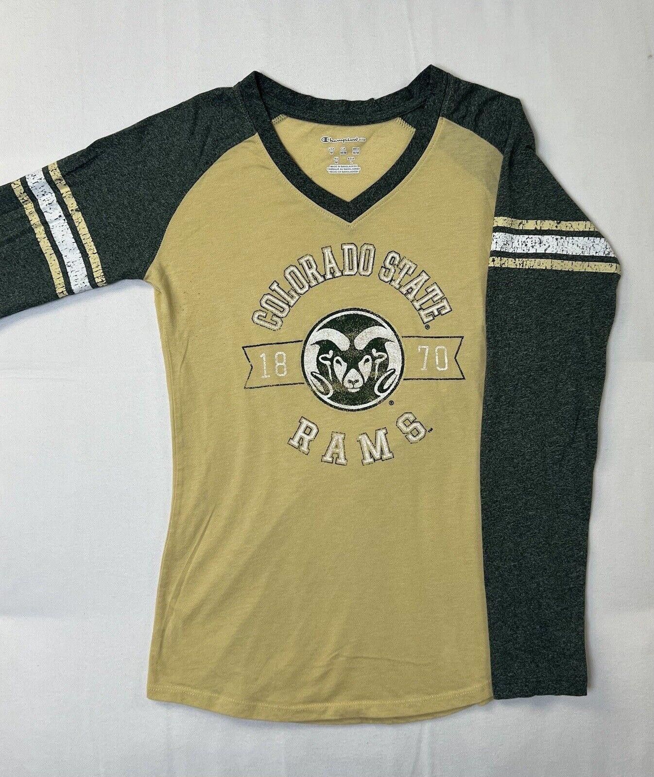 Champion Nwot Champion Elite CSU Rams Long Sleeve T-Shirt Ladies M Size M / US 6-8 / IT 42-44 - 1 Thumbnail