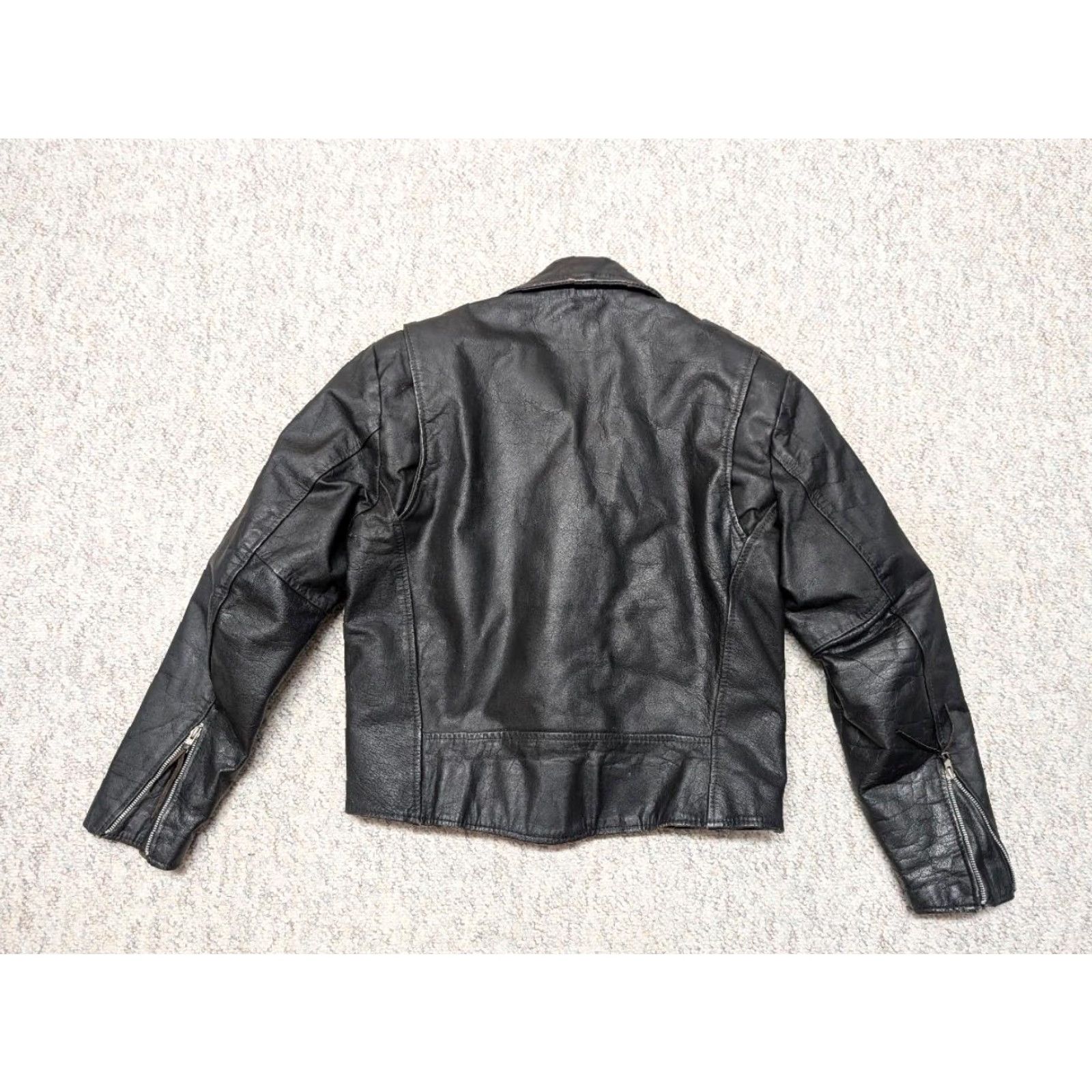 Vintage VINTAGE Wilsons motorcycle jacket M black leather 40 Open Road 1990s Mens Size US M / EU 48-50 / 2 - 3 Thumbnail