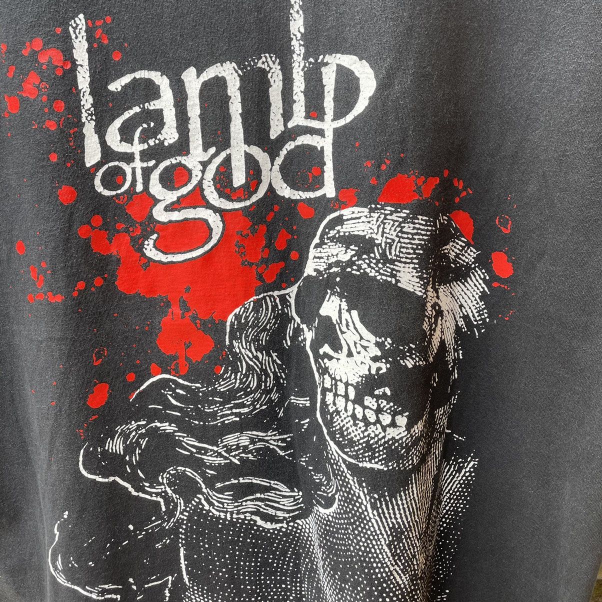 Band Tees × Vintage 🔥Vintage Y2K Lamb Of God Heavy Metal Band Promo Music Tee Size US L / EU 52-54 / 3 - 5 Thumbnail