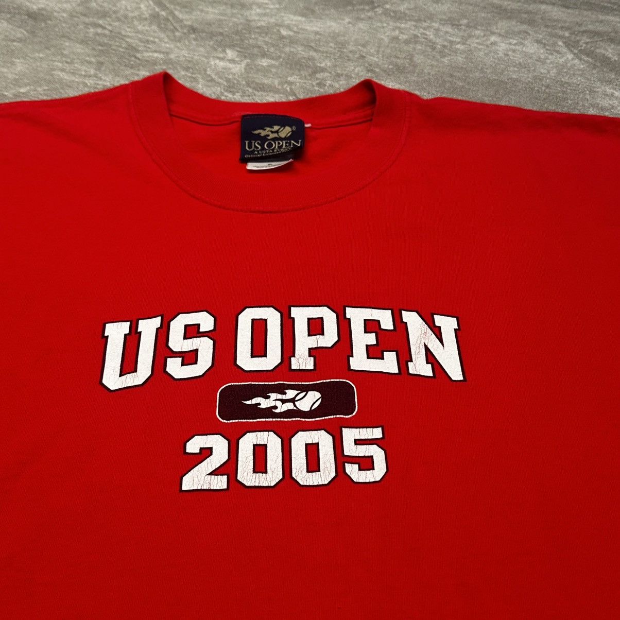 Vintage Vintage US Open 2005 USTA NYC Tennis Agassi T Shirt Size XL Size US XL / EU 56 / 4 - 2 Thumbnail