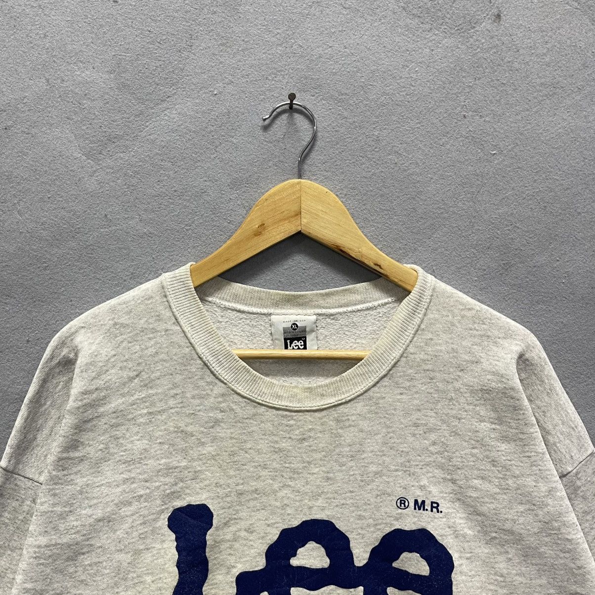 Lee 90s Lee Big Logo Crewneck Sweatshirt Made in USA Size US L / EU 52-54 / 3 - 2 Thumbnail