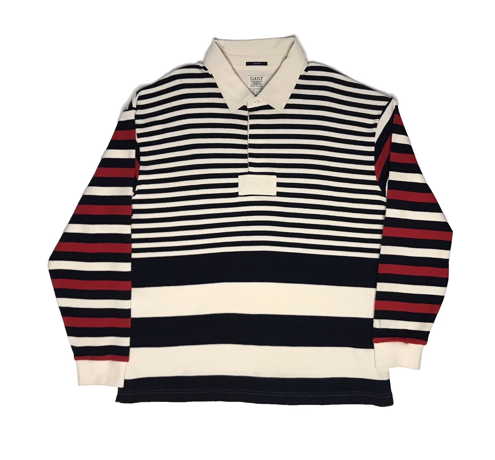 Gant Gant Rough Weather Men’s Longsleeve Rugby Polo Multi Stripe Size US L / EU 52-54 / 3 - 1 Thumbnail
