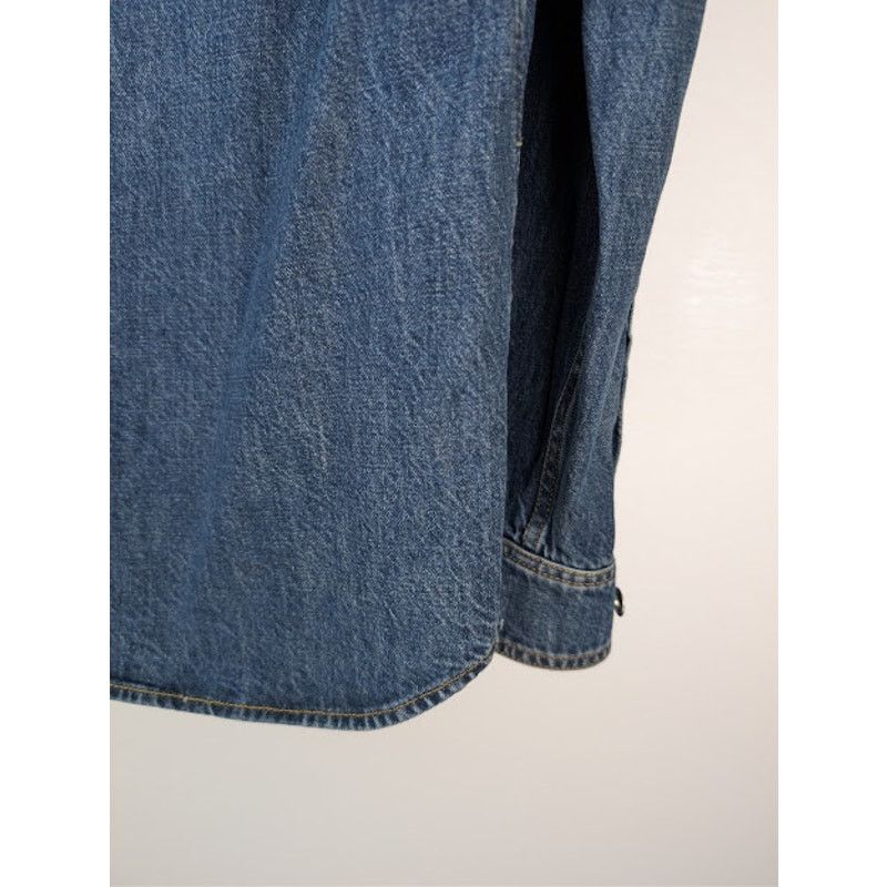 Bottega Veneta o1rshd1 Q:2 / Original Medium Wash Indigo Denim Shirt Blue Size US M / EU 48-50 / 2 - 13 Thumbnail
