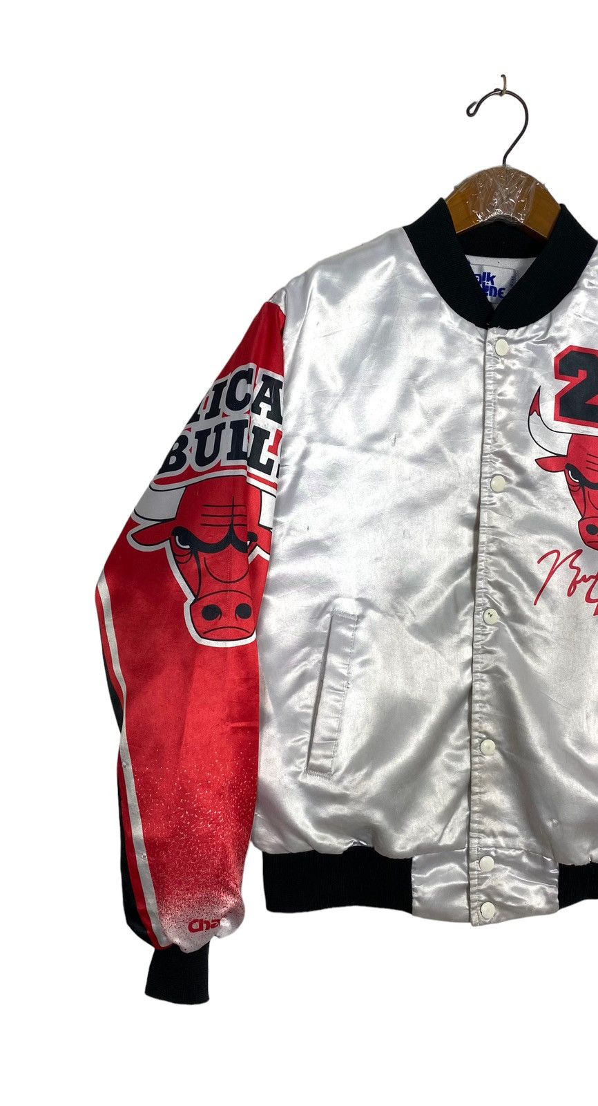 Chalk Line Vtg Chicago Bulls X Michael Jordan Satin Bomber Jacket Size US S / EU 44-46 / 1 - 5 Thumbnail
