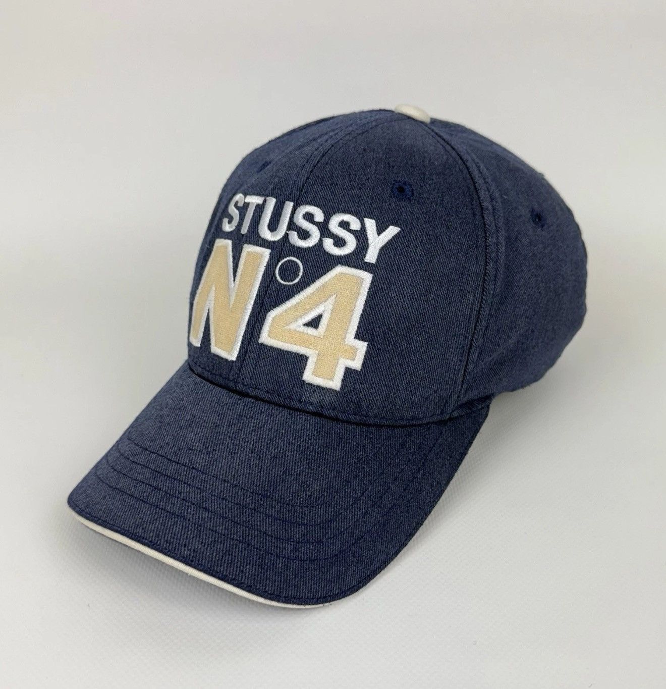 Stussy Vintage Stussy #4 Hats Cap Blue Rare Top Logo Skateboarding Size ONE SIZE - 1 Thumbnail