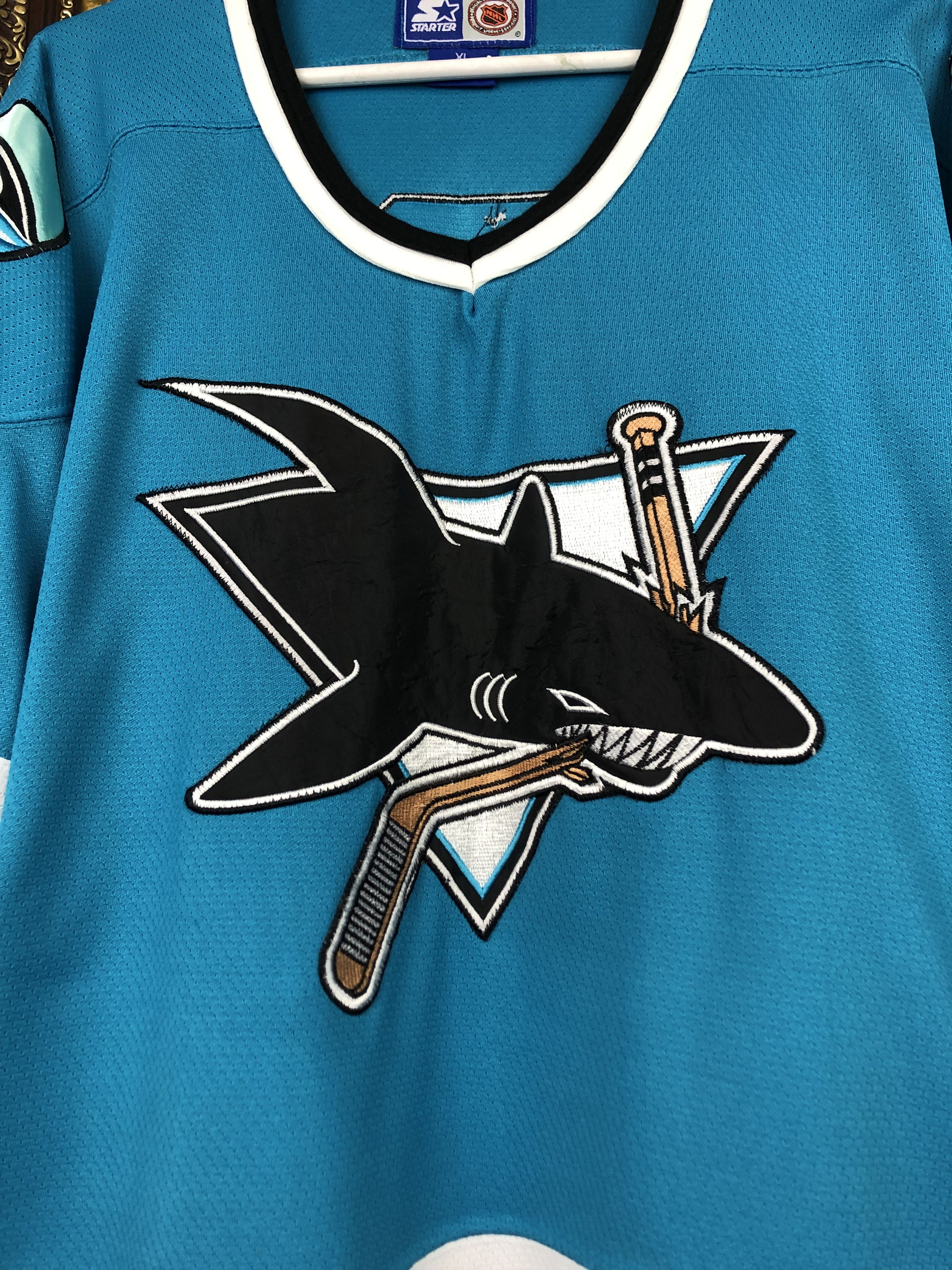 Starter × Vintage Vintage 90's Starter San Jose Sharks Hockey Jersey #2 Shirt Size US XL / EU 56 / 4 - 3 Thumbnail