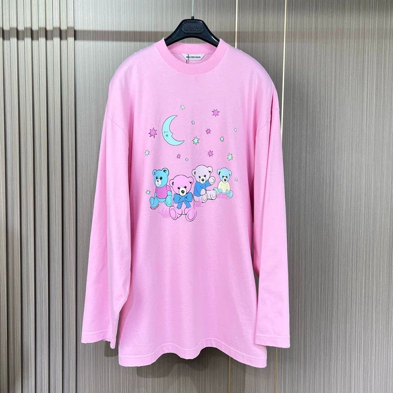 Balenciaga Balenciaga Moon Bear Print Long Sleeve Size XXS / US 00 / IT 34 - 1 Thumbnail