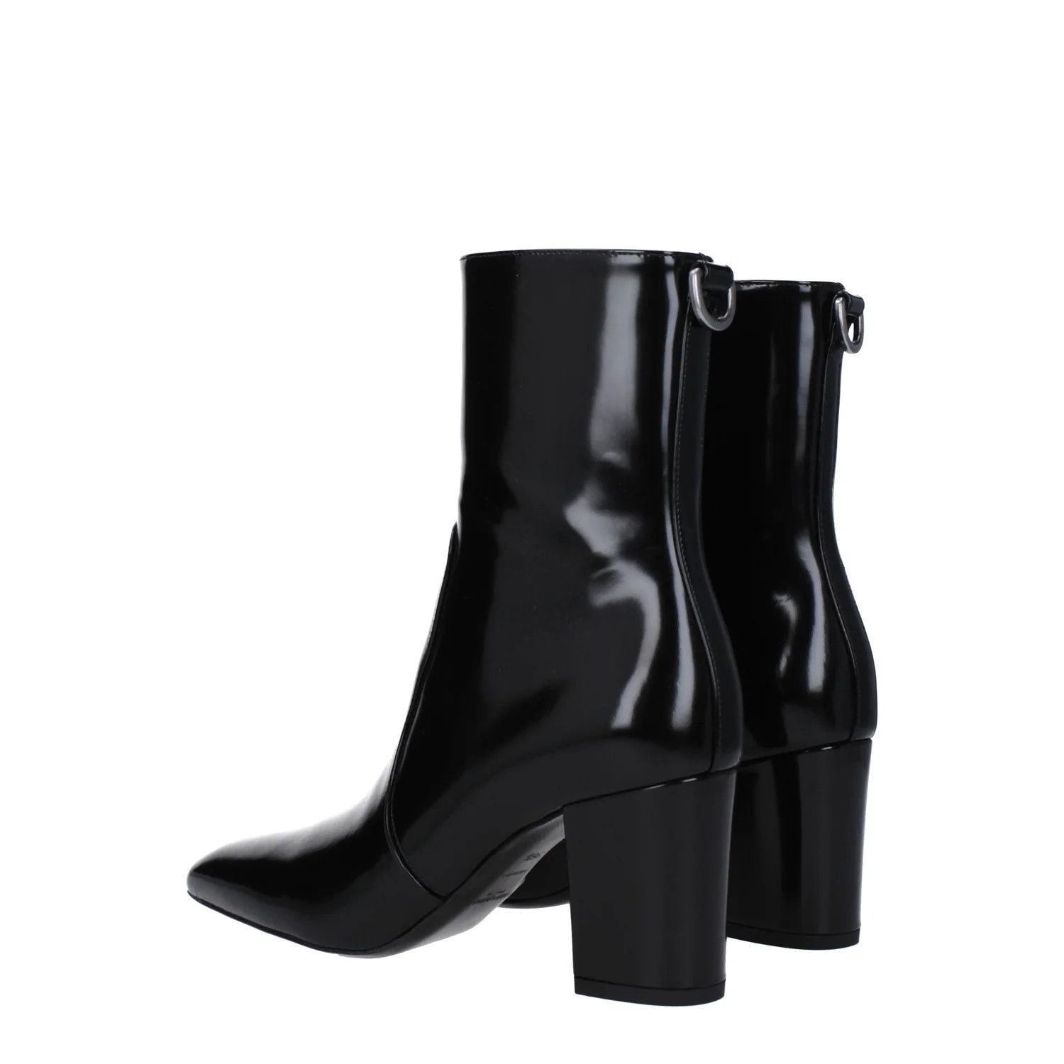 Saint Laurent Paris ob1o1e1124 Leather Ankle Boots in Black Size US 8.5 / IT 38.5 - 4 Thumbnail