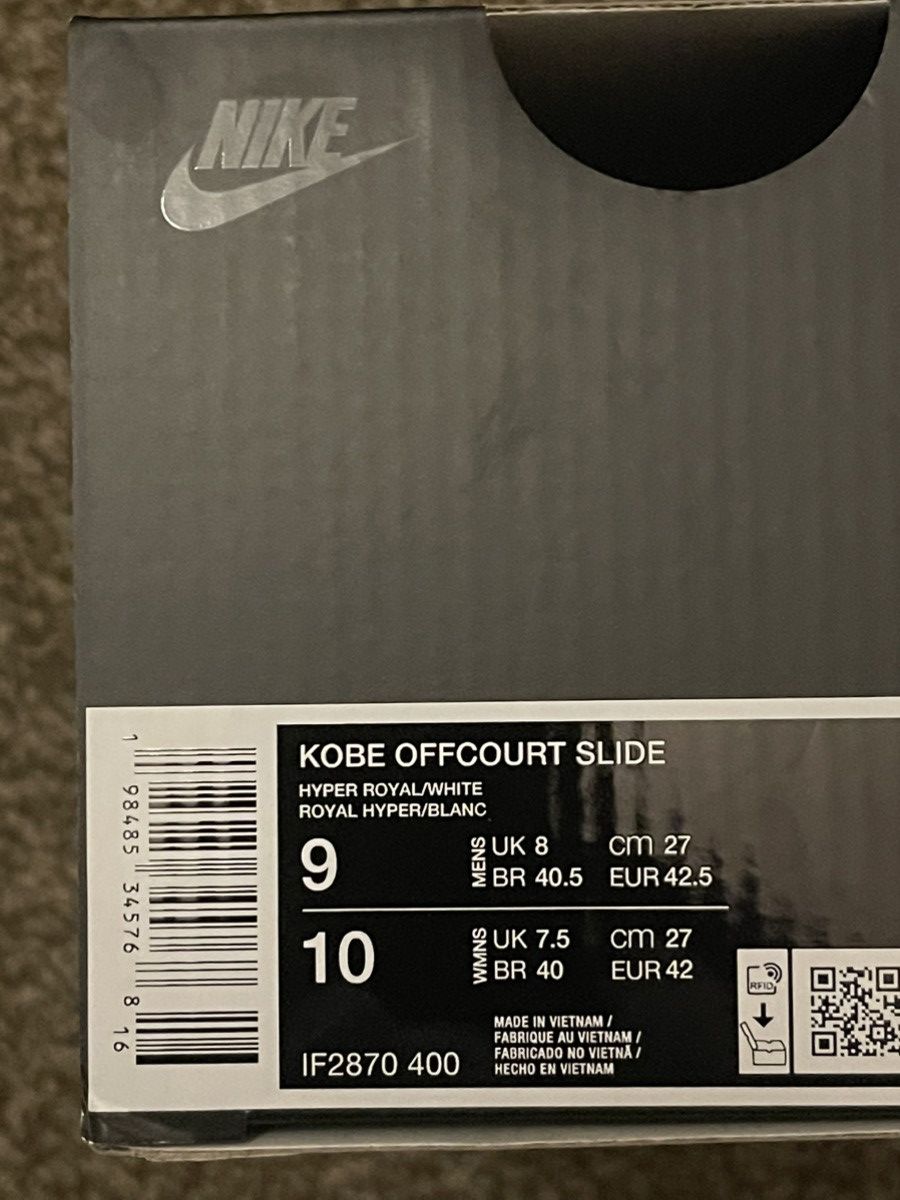 Nike *New* Nike Kobe Offcourt Slide Dodgers Size US 9 / EU 42 - 6 Thumbnail