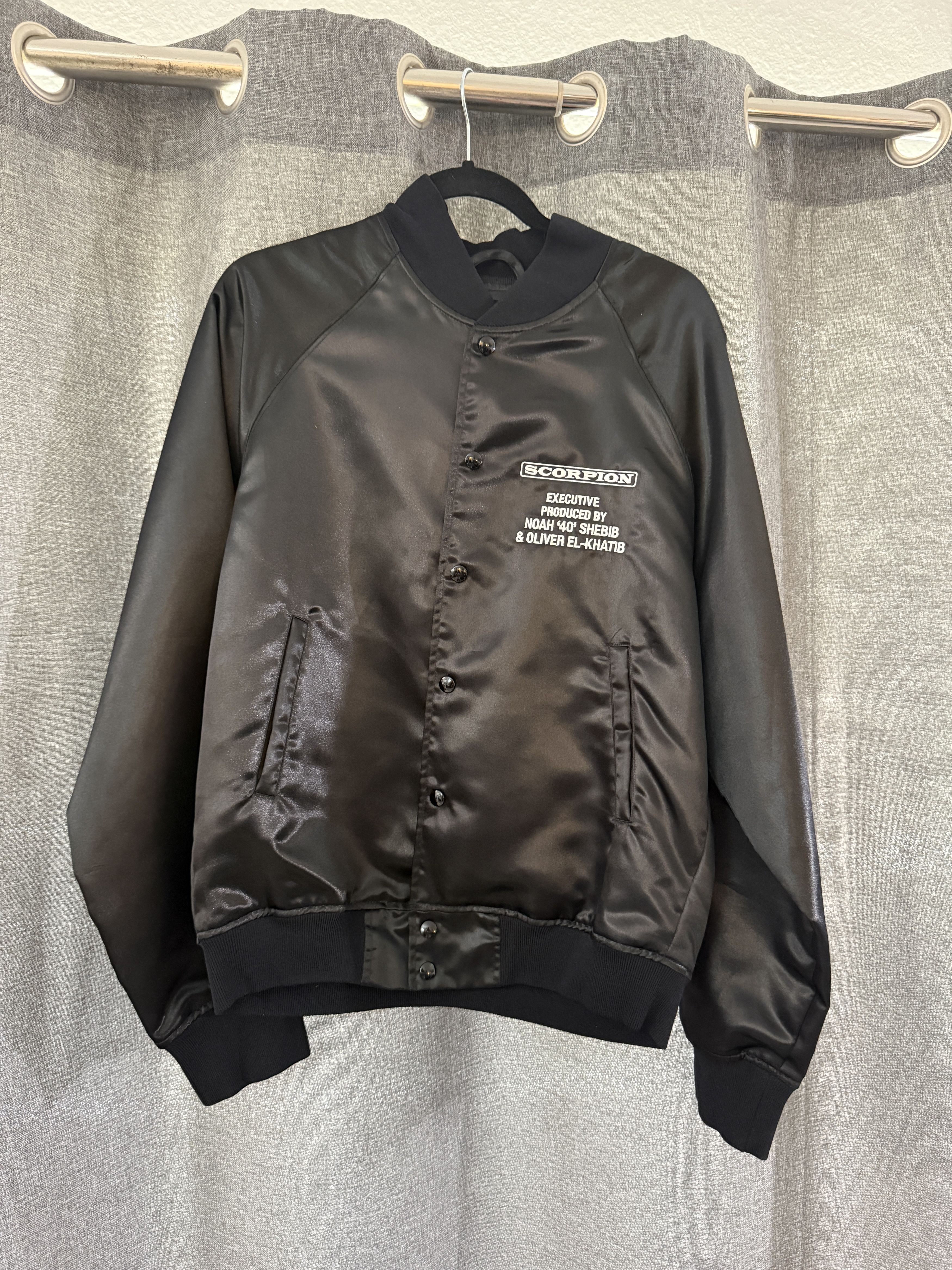 Drake DRAKE SCORPION 2018 TOUR PROMO BLACK SATIN JACKET RARE Size US L / EU 52-54 / 3 - 2 Thumbnail