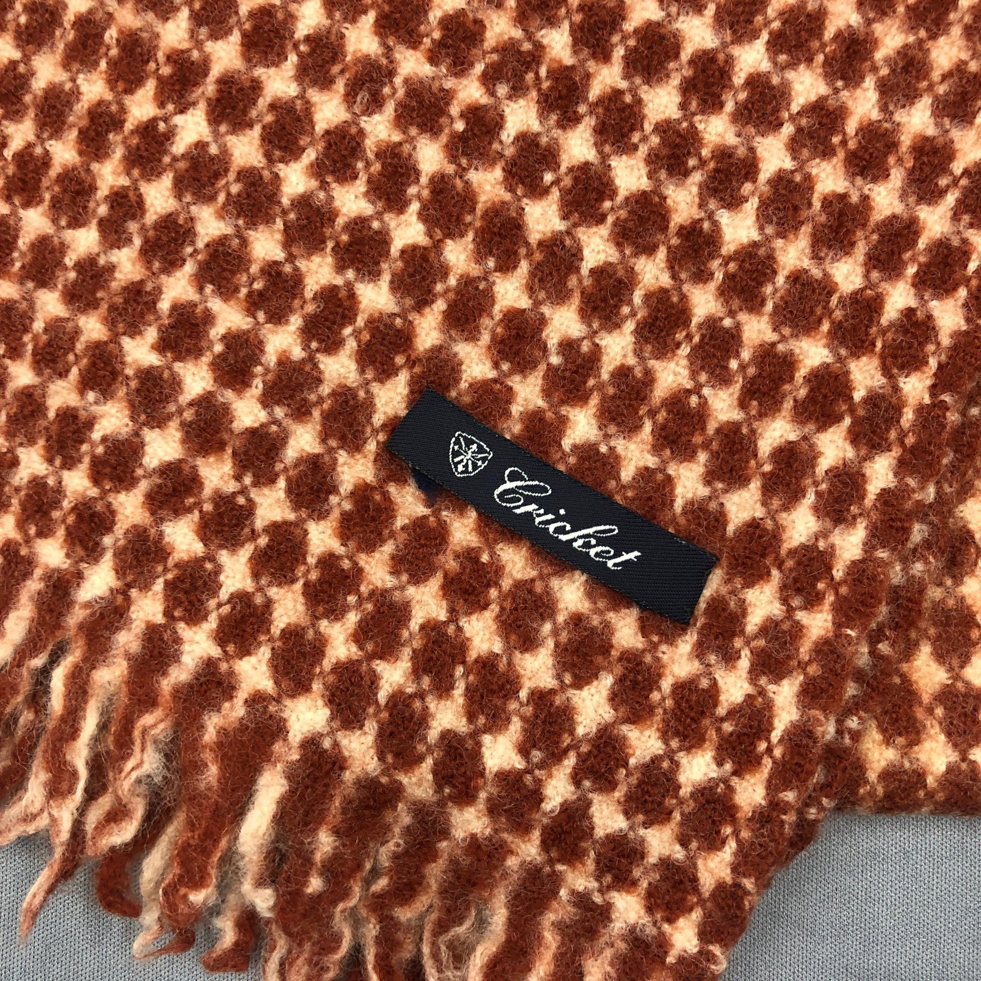 Japanese Brand Vintage Cricket Scarf Muffler Wool Plaid Winter Scarves Size ONE SIZE - 4 Thumbnail