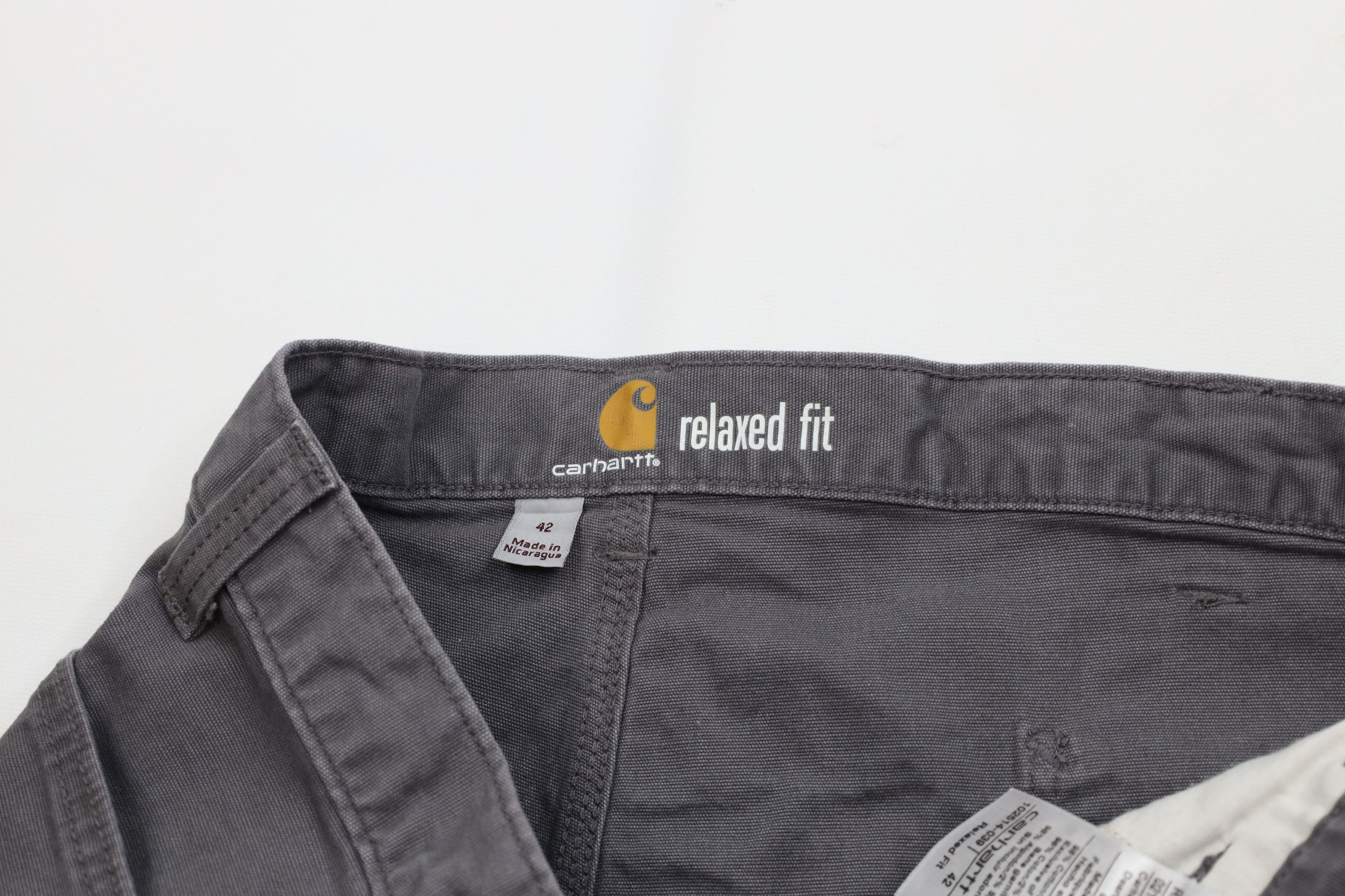 Carhartt Vintage Y2K Carhartt Relaxed Fit Stretch Canvas Shorts Gray Size US 42 / EU 58 - 6 Thumbnail