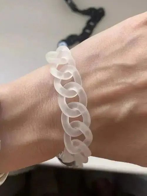 Jewelry Acrylic Chain Buckle Necklace & Bracelet Size ONE SIZE - 4 Thumbnail