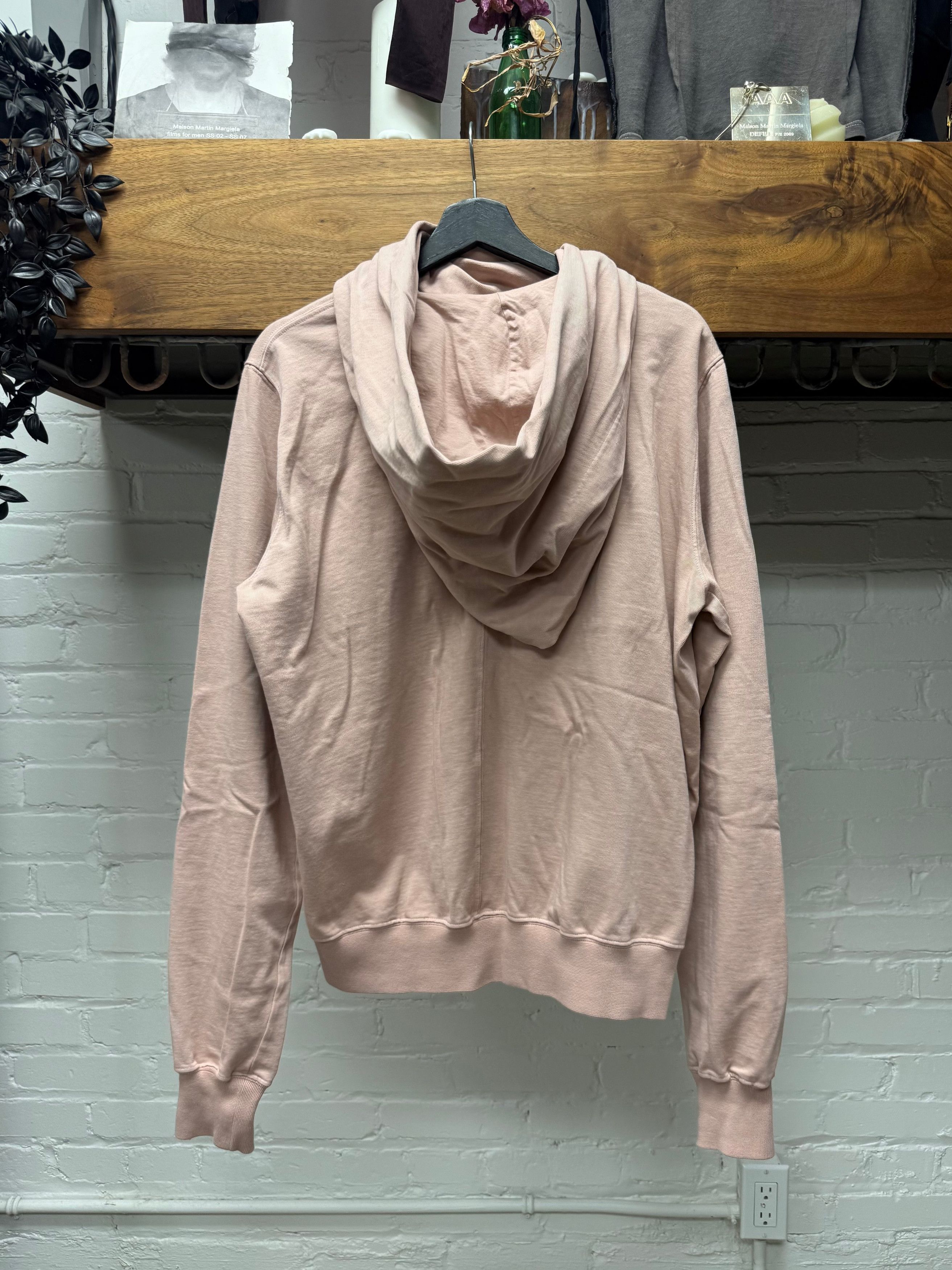 Rick Owens Faded Pink ‘Mountain’ Zip-Up Hoodie Size US L / EU 52-54 / 3 - 3 Thumbnail