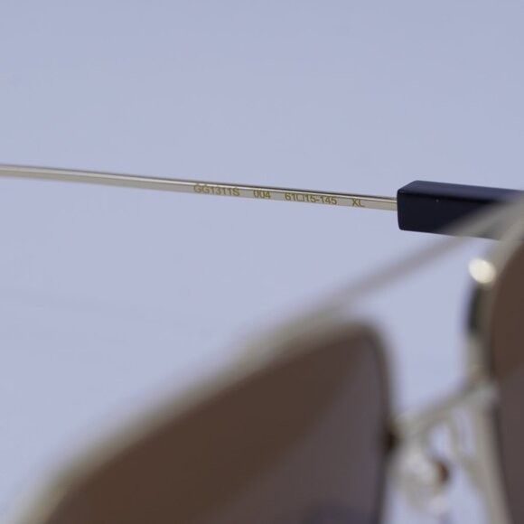 Gucci Gucci GG1311S 004 Sunglasses Gold Aviator Frame Size ONE SIZE - 7 Thumbnail