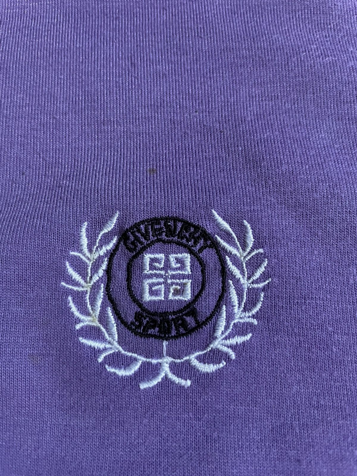 Givenchy Vintage 90’s Givenchy Sport Polos T-Shirt White/Purple RARE Size US L / EU 52-54 / 3 - 4 Thumbnail