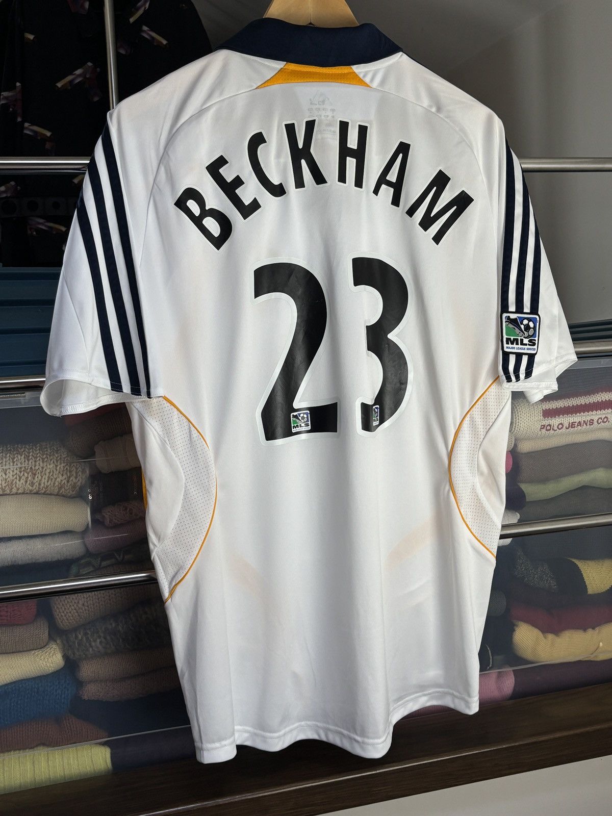 Adidas Adidas #23 David Beckham LA Galaxy MLS Soccer Jersey Kit Size US M / EU 48-50 / 2 - 2 Thumbnail