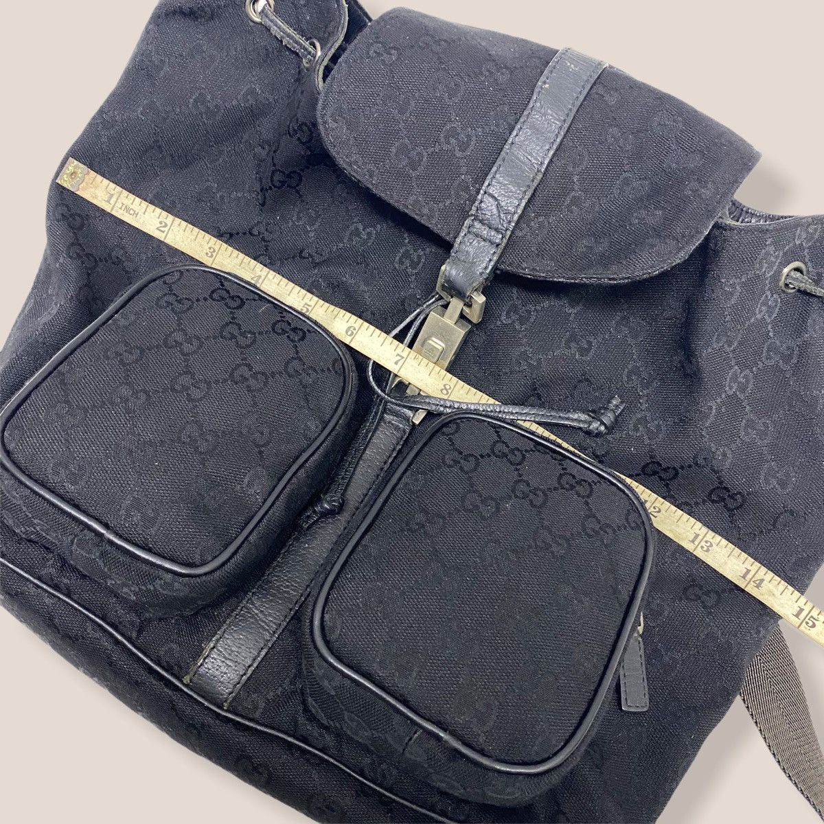 Gucci ‼️LASTDROP‼️ AUTHENTIC GUCCI GG JACKIE CANVAS BACKPACK Size ONE SIZE - 12 Thumbnail
