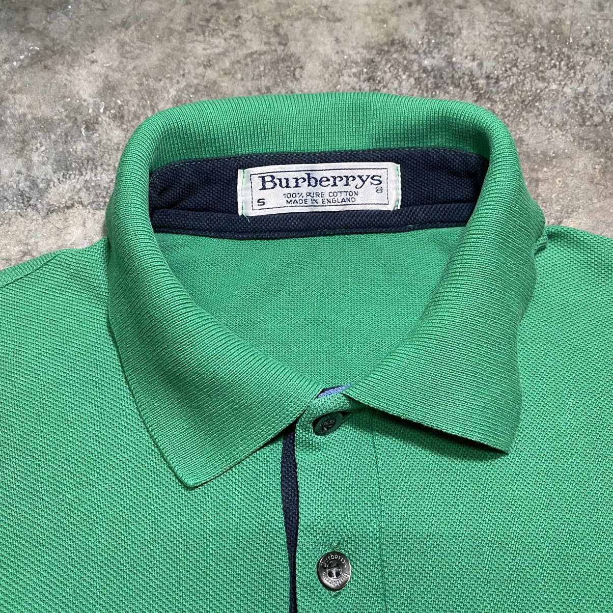 Burberry Vintage Burberrys Polo T Shirt Made in England Size US M / EU 48-50 / 2 - 2 Thumbnail