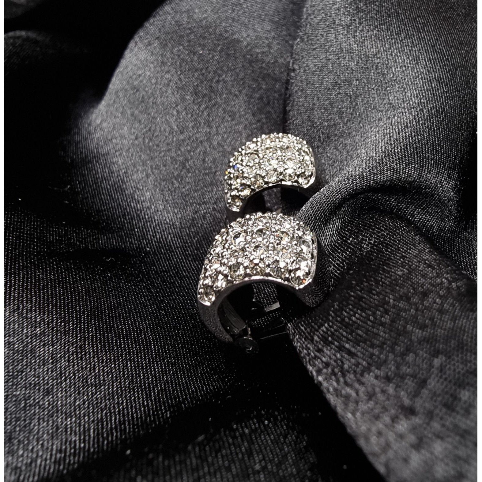 Swarovski Swarovski Crystal Pave Silver-Tone Clip-On Earrings Size ONE SIZE - 4 Thumbnail