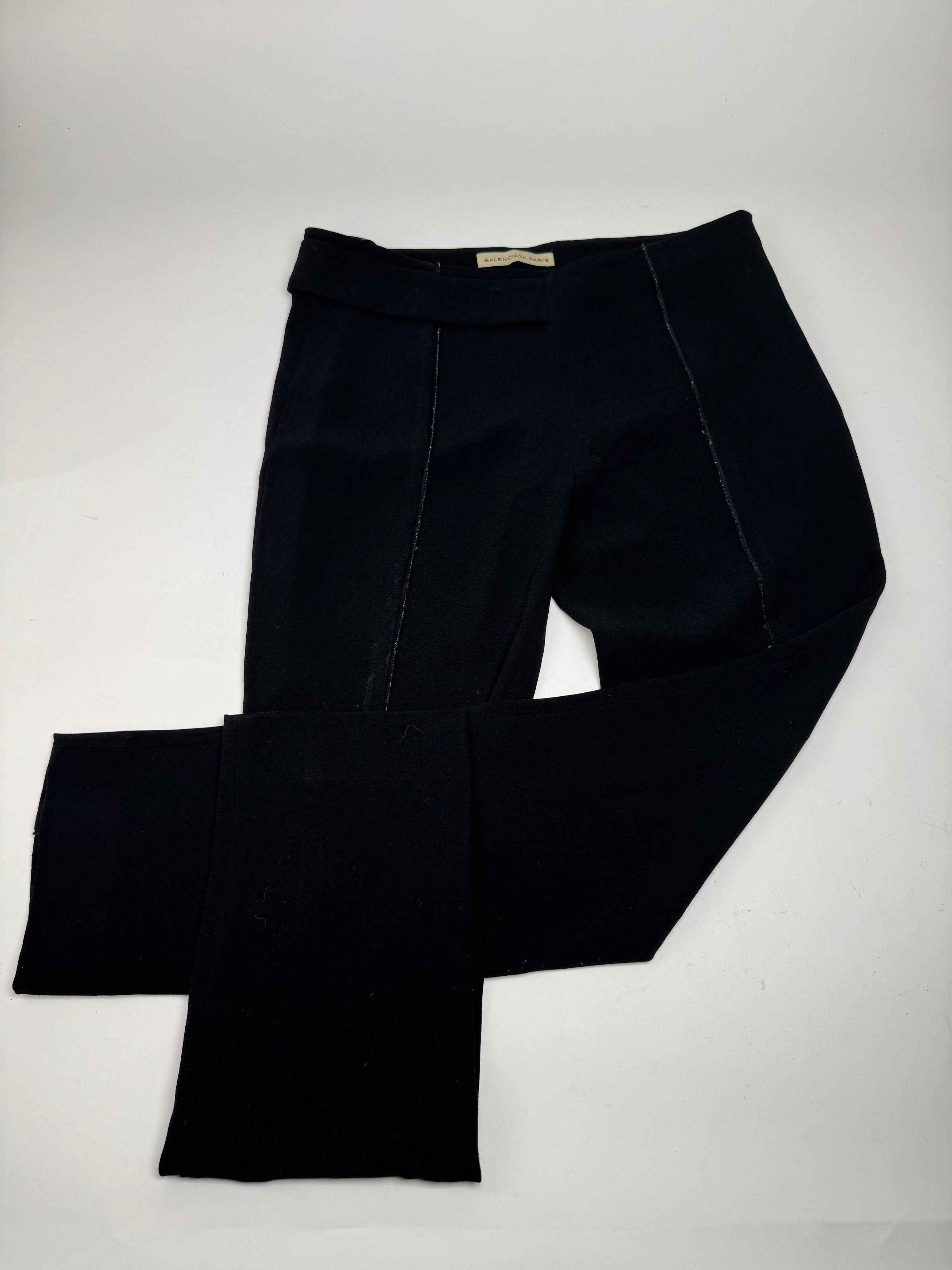Balenciaga Vintage Pants Black 38/M Size 27" / US 4 / IT 40 - 1 Thumbnail