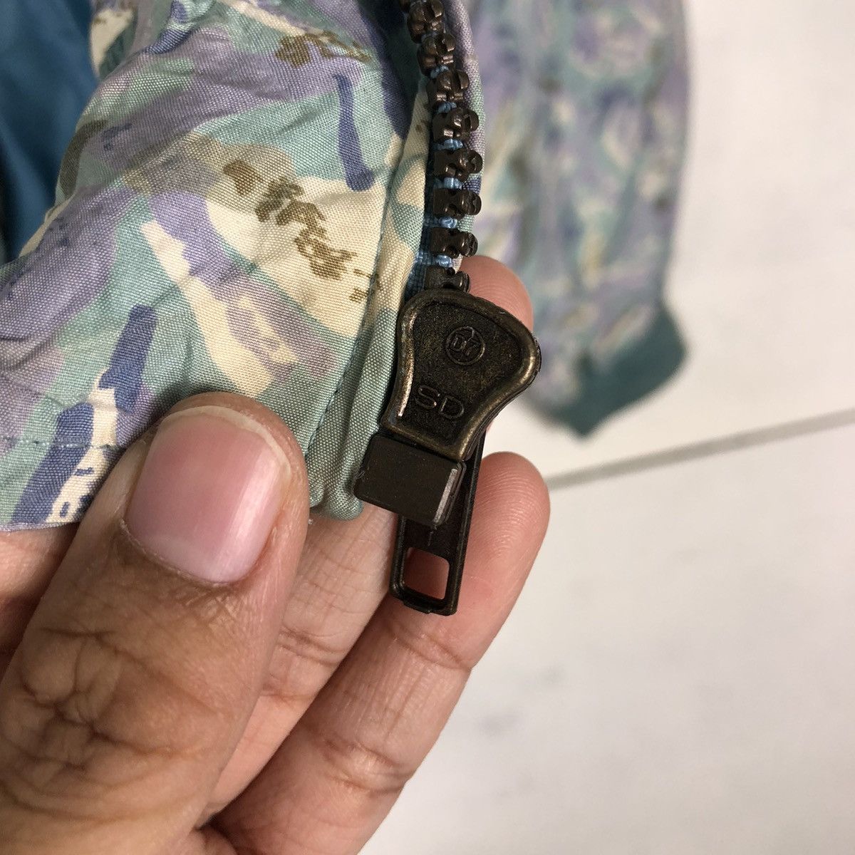 Japanese Brand 🔥Vintage Bomber Jacket Favored Pure Silk Over Print Flower Size US M / EU 48-50 / 2 - 17 Thumbnail