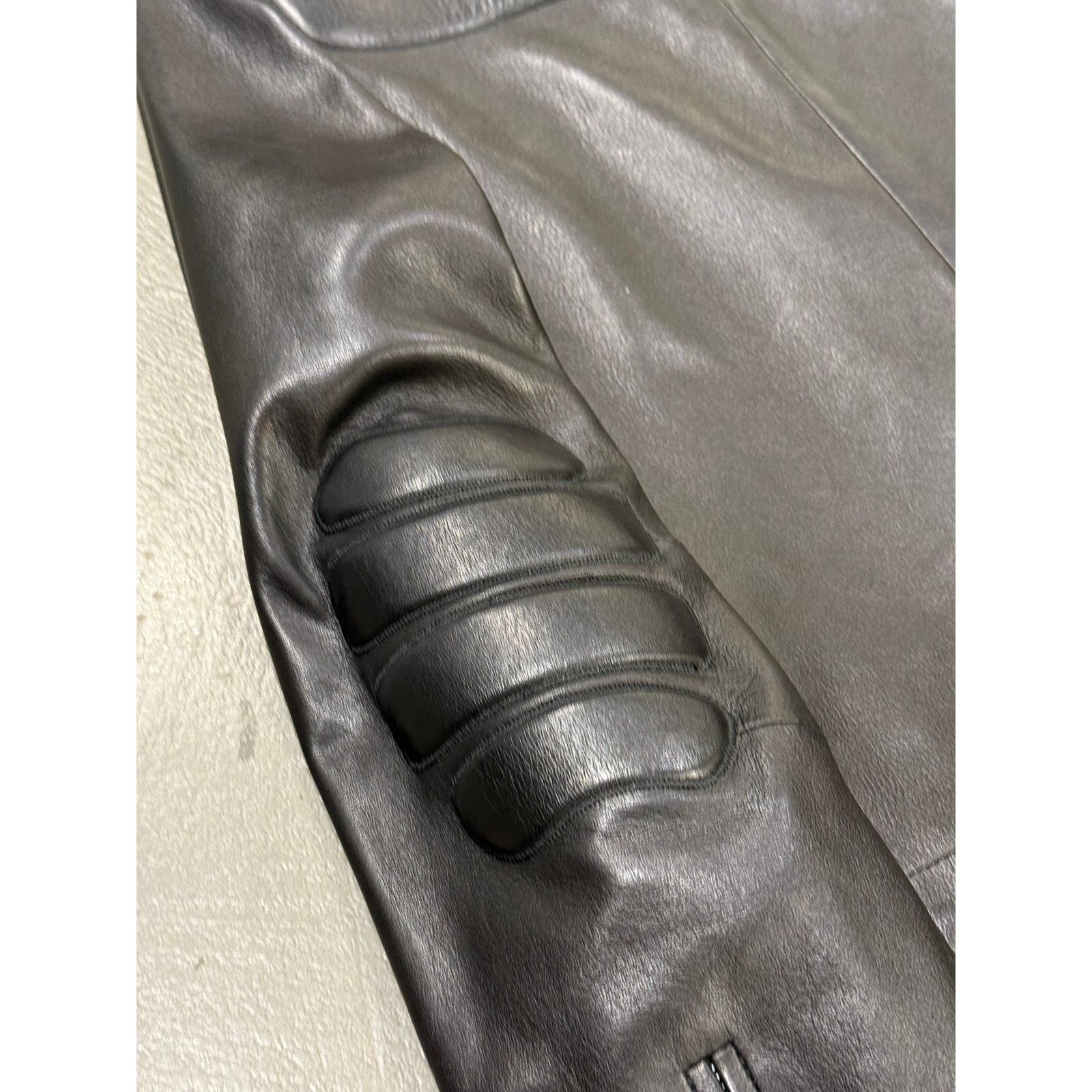 Prada 1999 Prada biker leather long coat Size M / US 6-8 / IT 42-44 - 5 Thumbnail