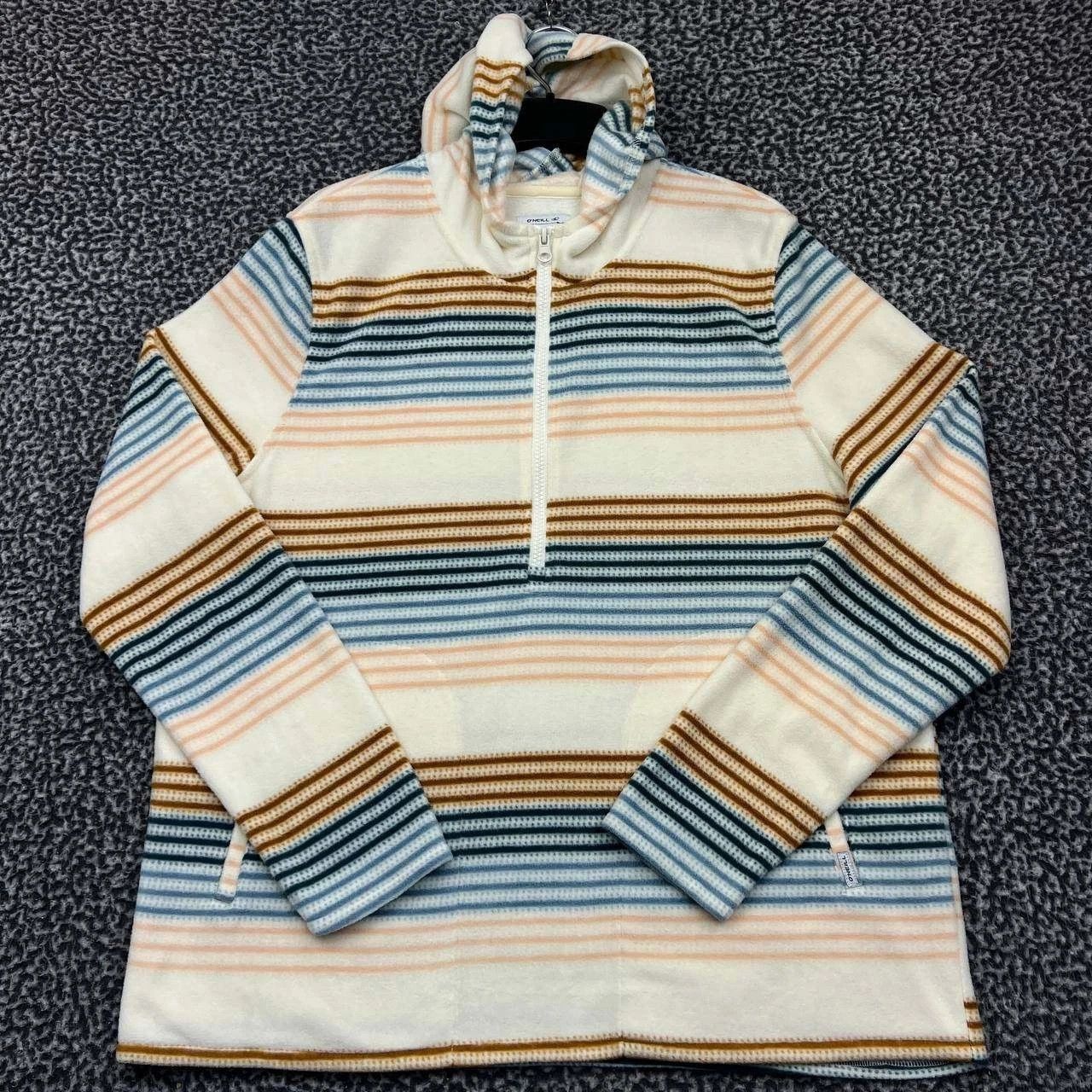 O'Neill O'Neill Hoodie Women Striped Fleece Pullover Half Zip L Size L / US 10 / IT 46 - 1 Thumbnail