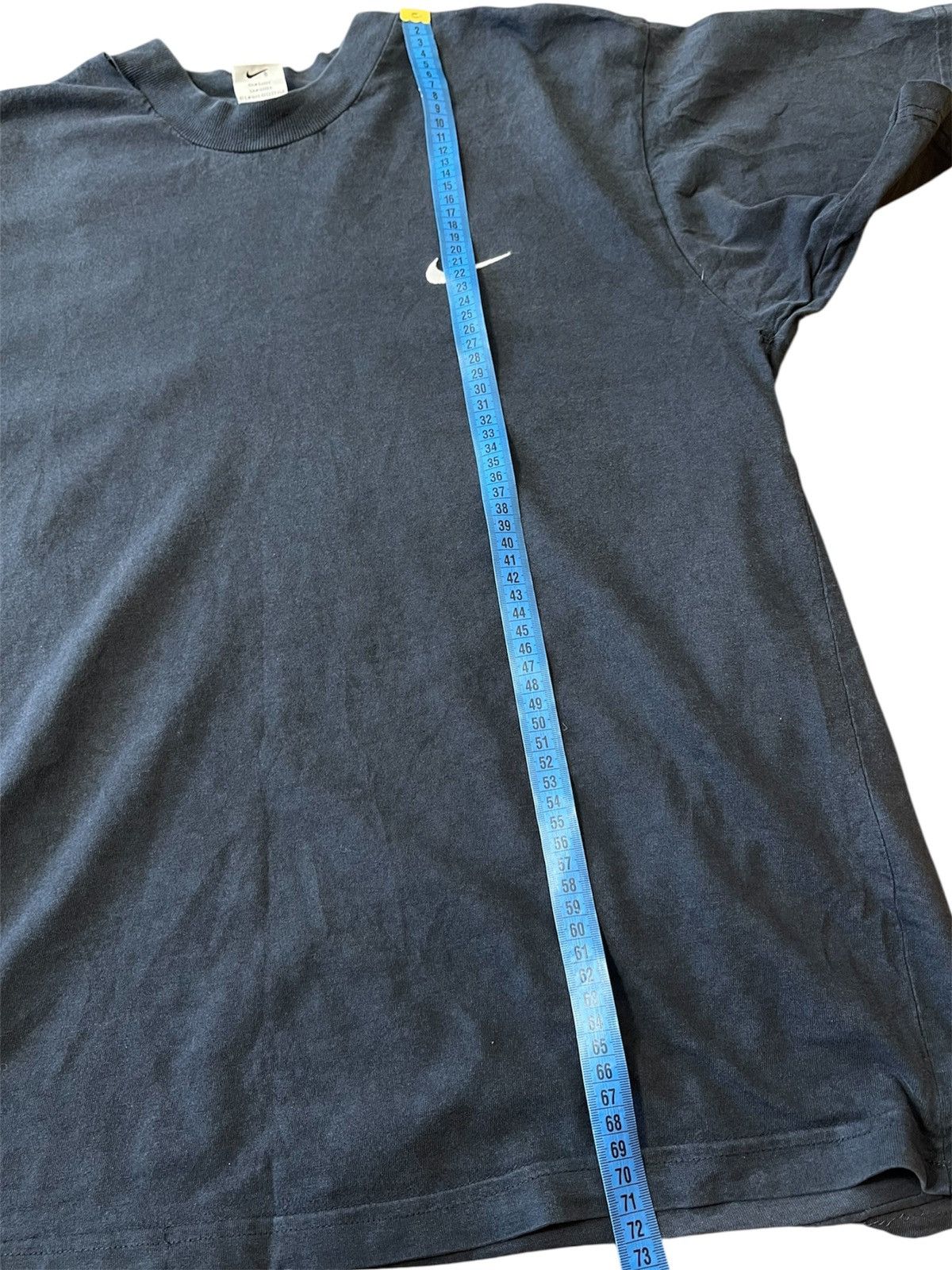 Nike × Vintage Vintage Nike Shirt Faded Black Swoosh Logo | Made in Turkey Size US M / EU 48-50 / 2 - 11 Thumbnail