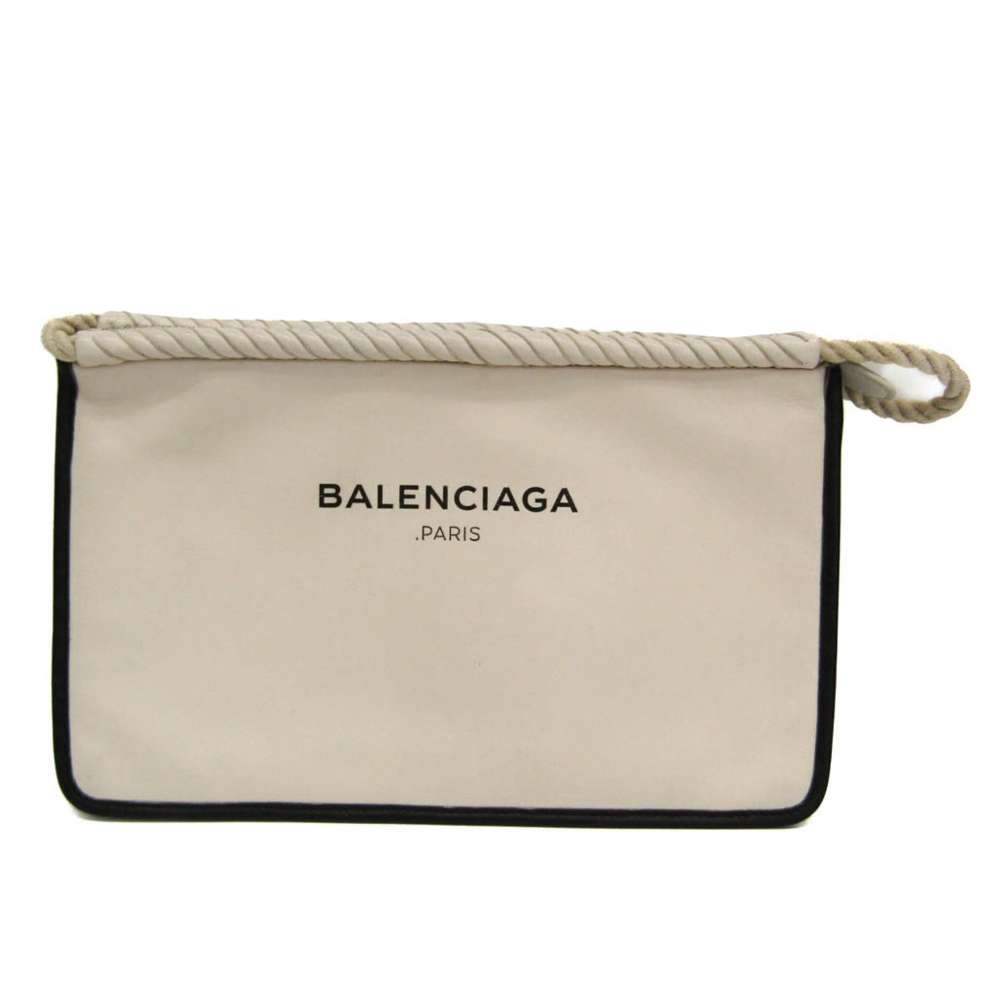 Balenciaga Balenciaga 427443 Men,Women Leather Clutch Bag Black,Off-white Size ONE SIZE - 1 Thumbnail