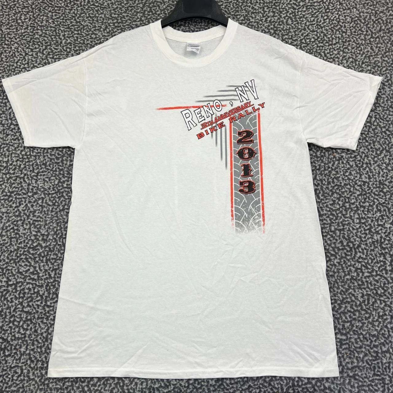 Gildan Vintage Reno Bike Rally Shirt Men L Short Sleeve Deadstock Size US L / EU 52-54 / 3 - 2 Thumbnail