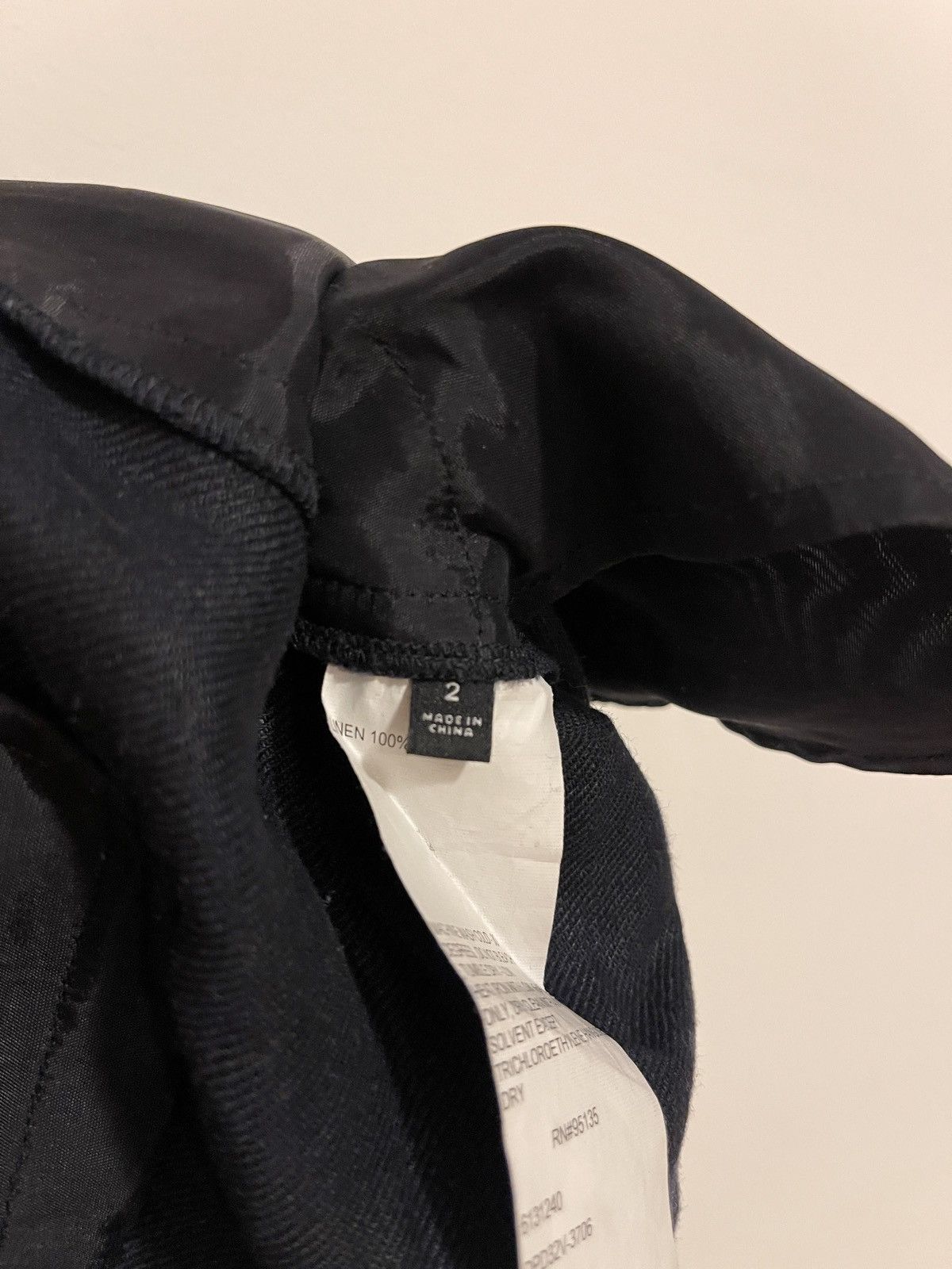 Lafayette 148 Lafayette 148 Black Linen Wide-Leg Trousers-Size: S Size 26" / US 2 / IT 38 - 6 Thumbnail