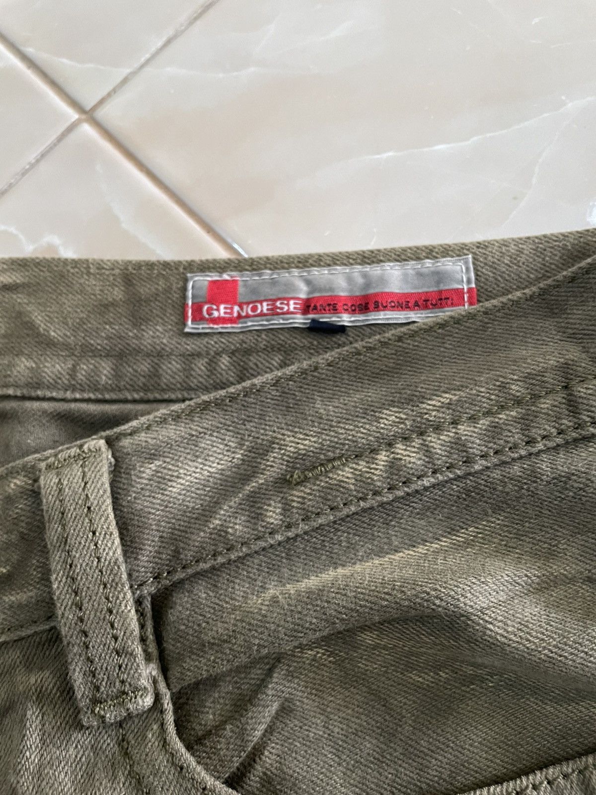 Japanese Brand RARE Genoese Tante Cose Boune A Tutti Faded Jeans Size US 34 / EU 50 - 10 Thumbnail